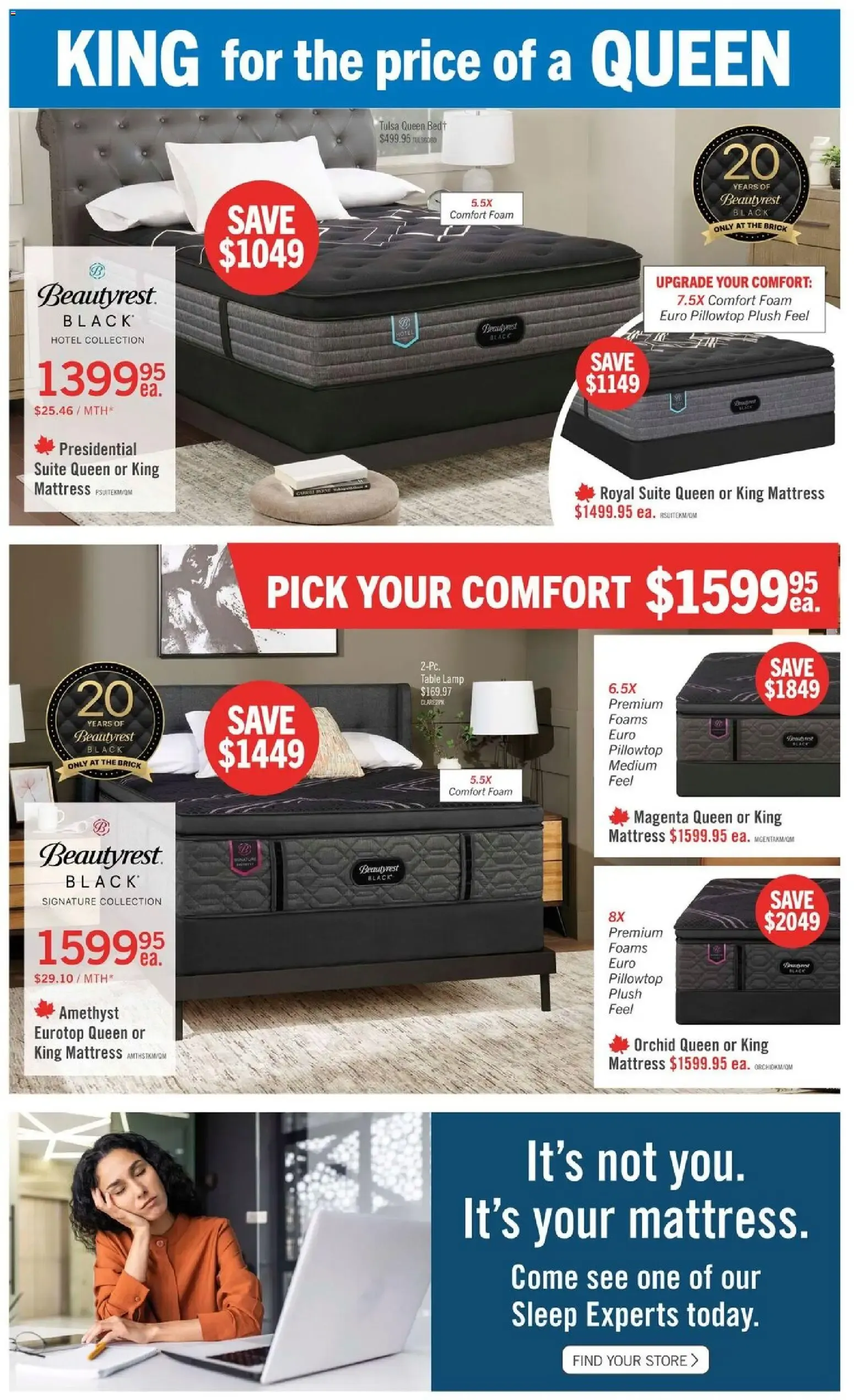 The Brick - Brick Mattress Store from Sep 18, 2026 > weekly specials & deals from September 18 to September 24 2026 - flyer page 2