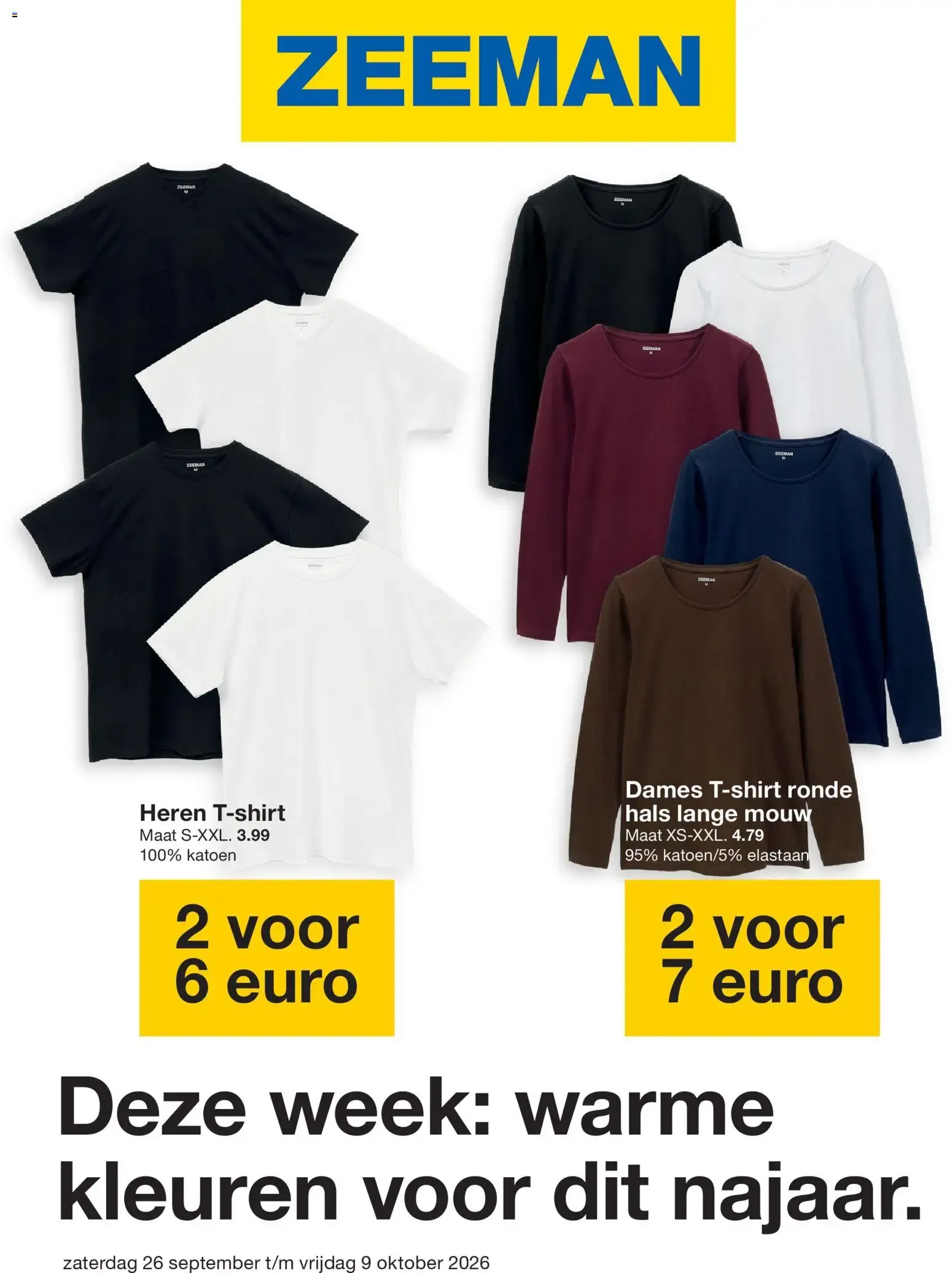 Deze week: warme kleuren voor dit najaar. van 26 september tot 9 oktober 2026 - Folder pagina 1