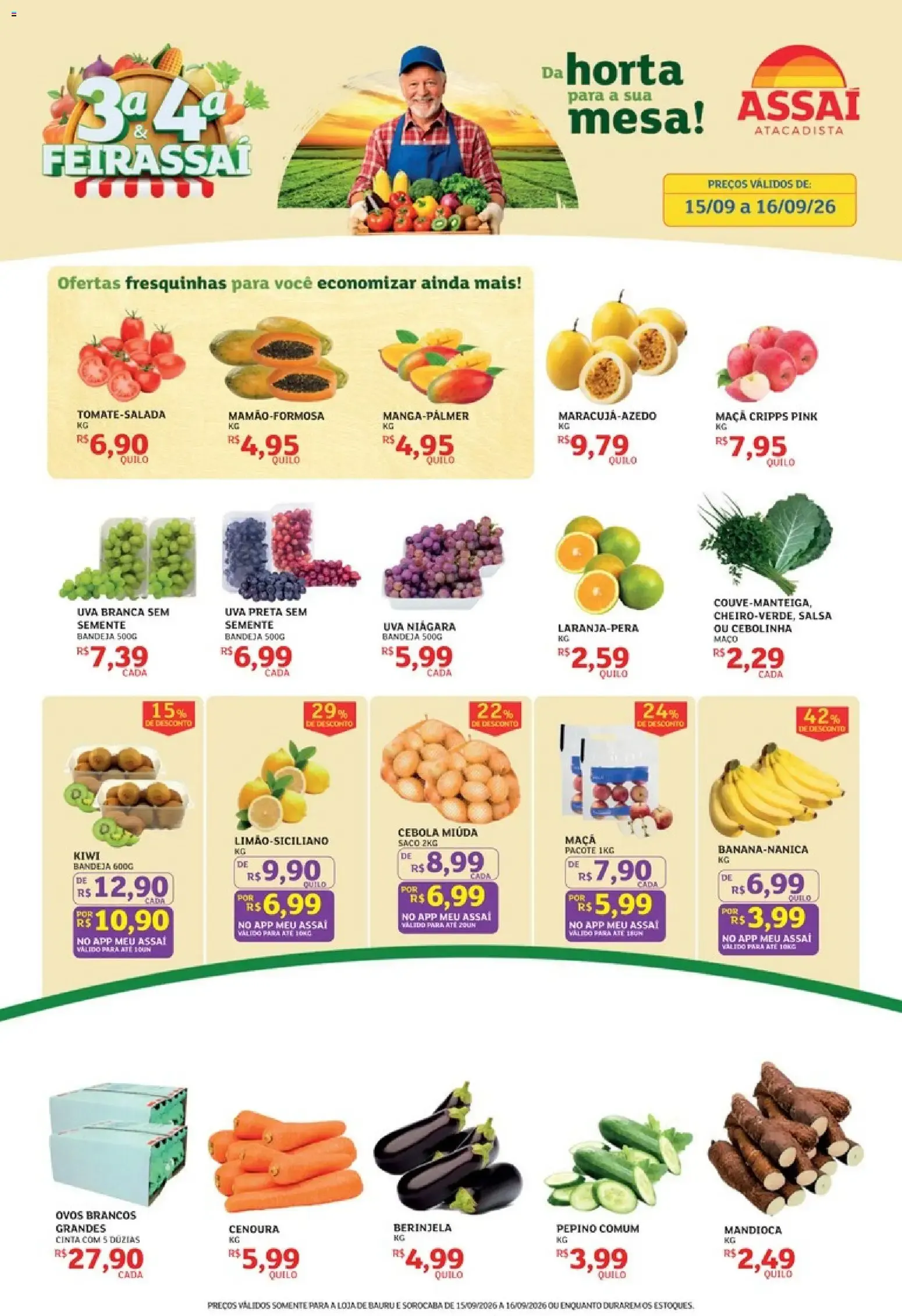 Encarte de Assaí Atacadista ofertas - SP de 15/09/2026 | Promoções Online 15 de setembro até 16 de setembro 2026 - Pagina 1