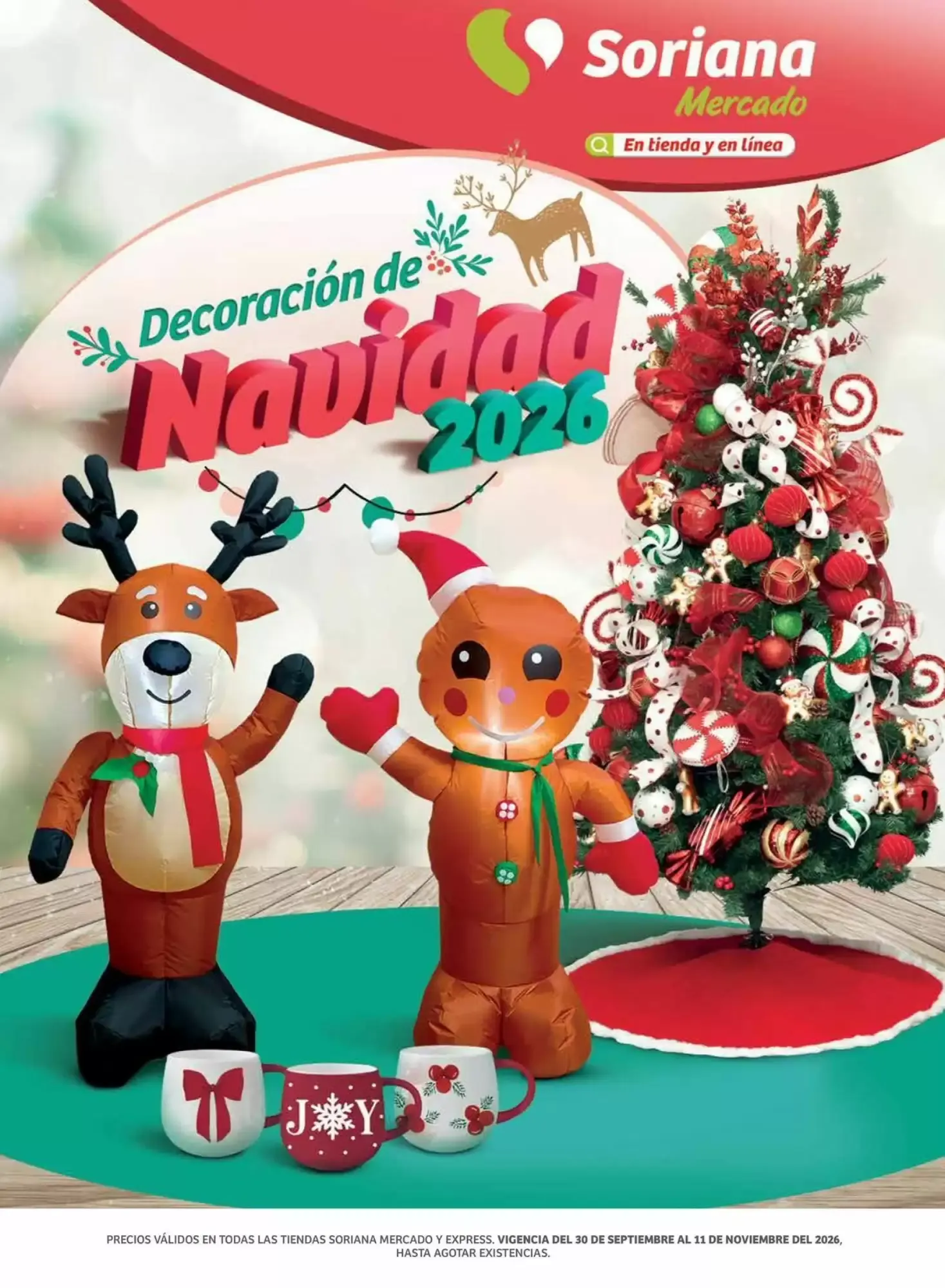Catálogo de Soriana Mercado Decoración de Navidad 2026 30 de septiembre al 11 de noviembre 2026 - Pagina 1
