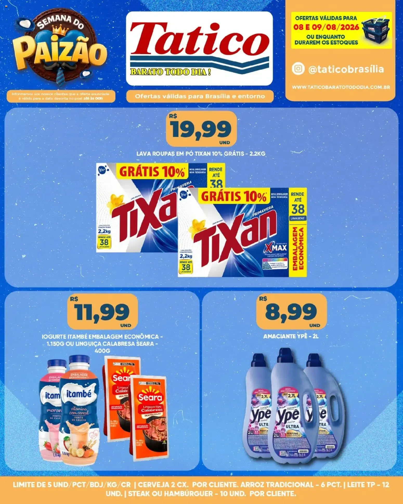 Encarte de Tatico ofertas Fim de Semana de 08/08/2026 | Promoções Online 8 de agosto até 9 de agosto 2026 - Pagina 9