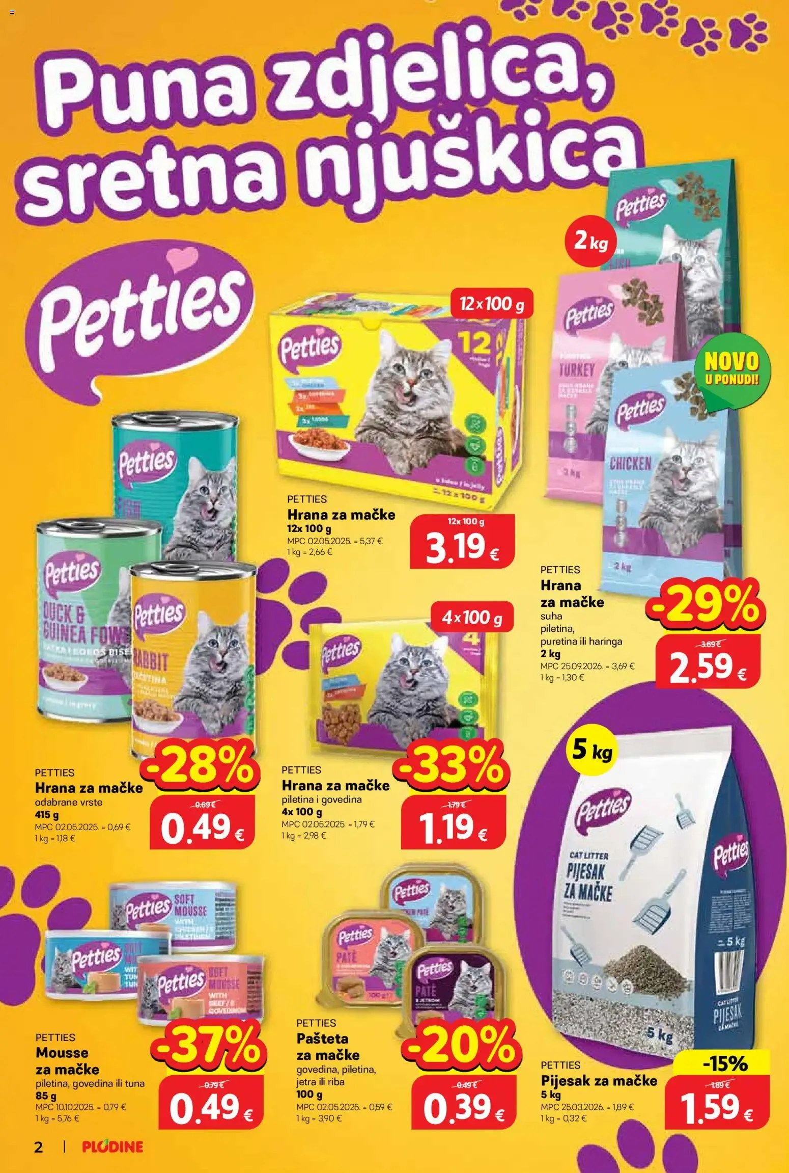 Katalog Plodine Katalog kućni ljubimci novi od 01.10.2026 na listanje > letak digitalni od 1. listopada do 14. listopada 2026. - Pregled Stranica 2