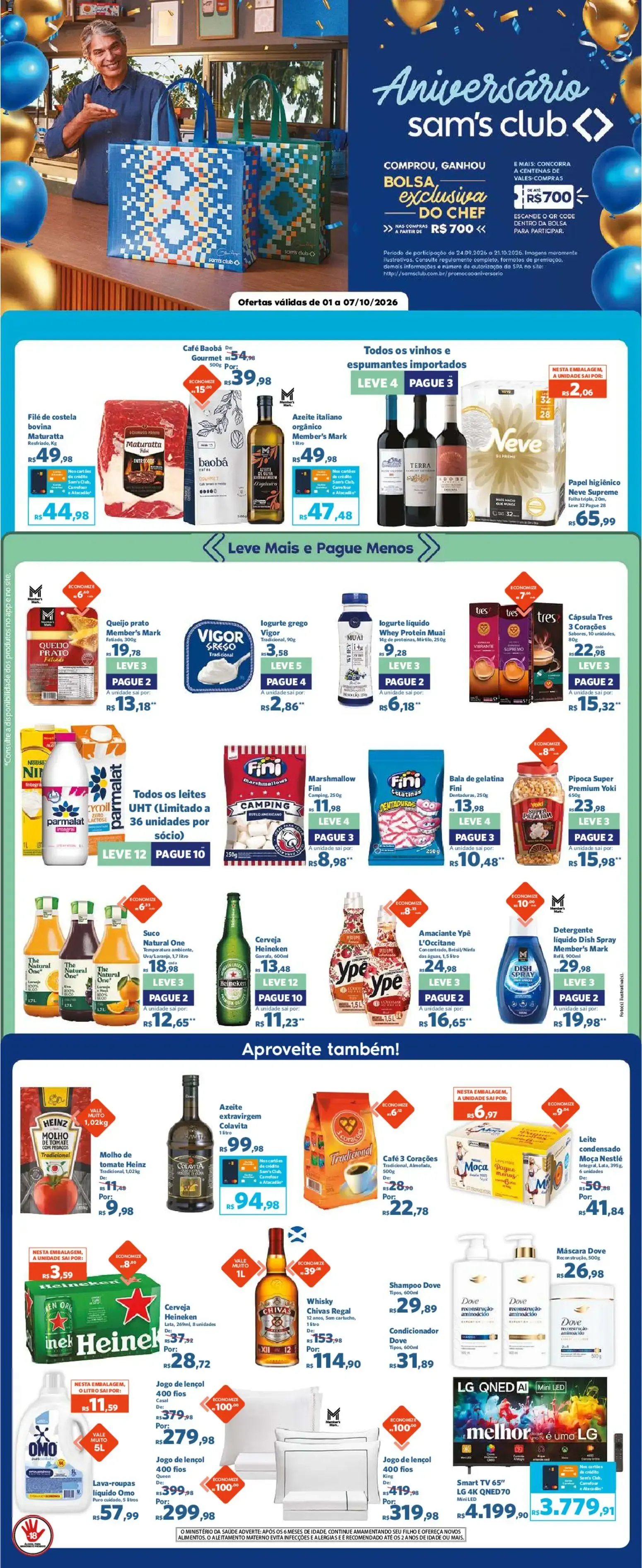 Sam's Club - Ofertas da semana de 01/10/2026 | Promoções Online