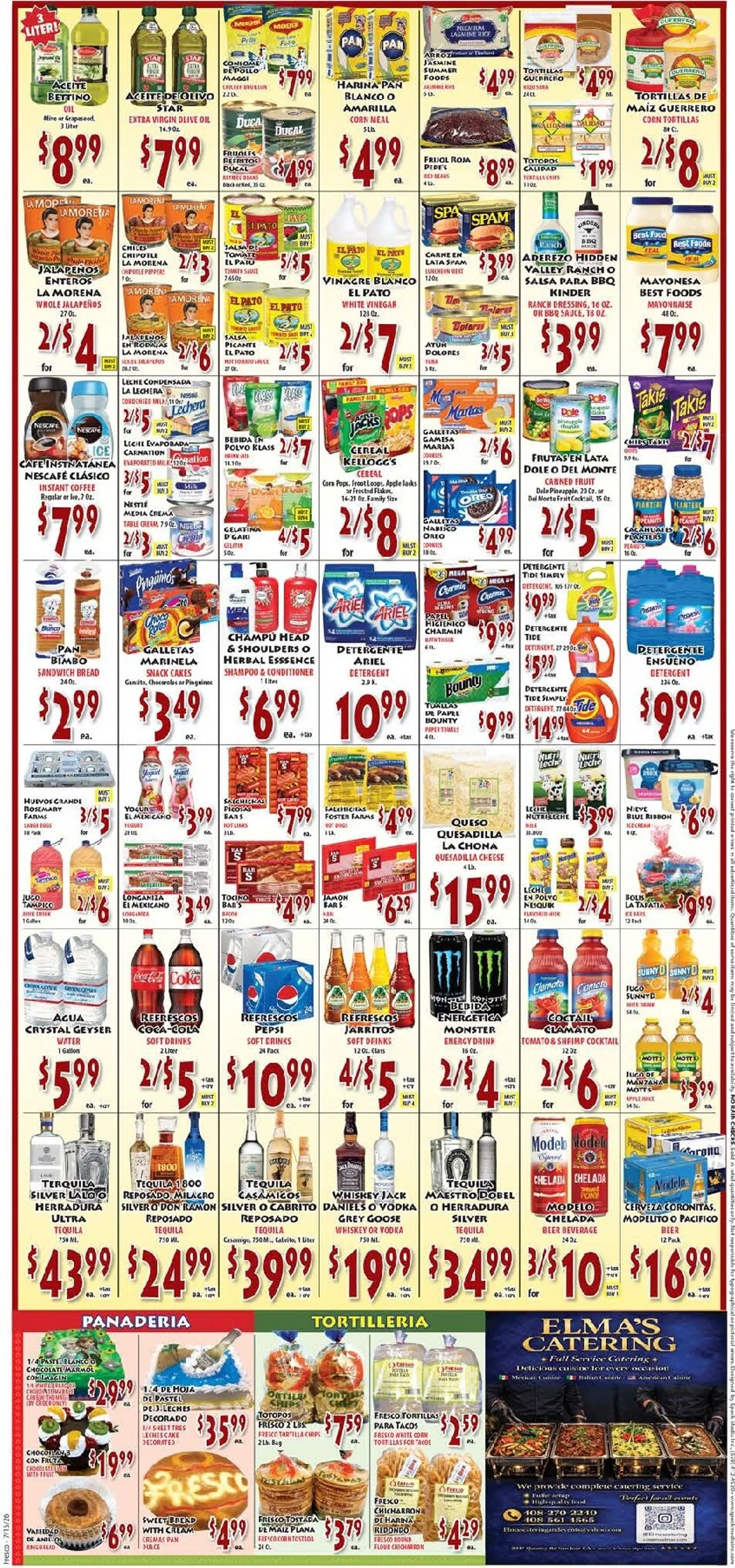 Weekly ad Current Fresco Supermarket leaflet valid from Wednesday 07/15/2026 to Tuesday 07/21/2026 from July 15 to July 21 2026 - Page 2