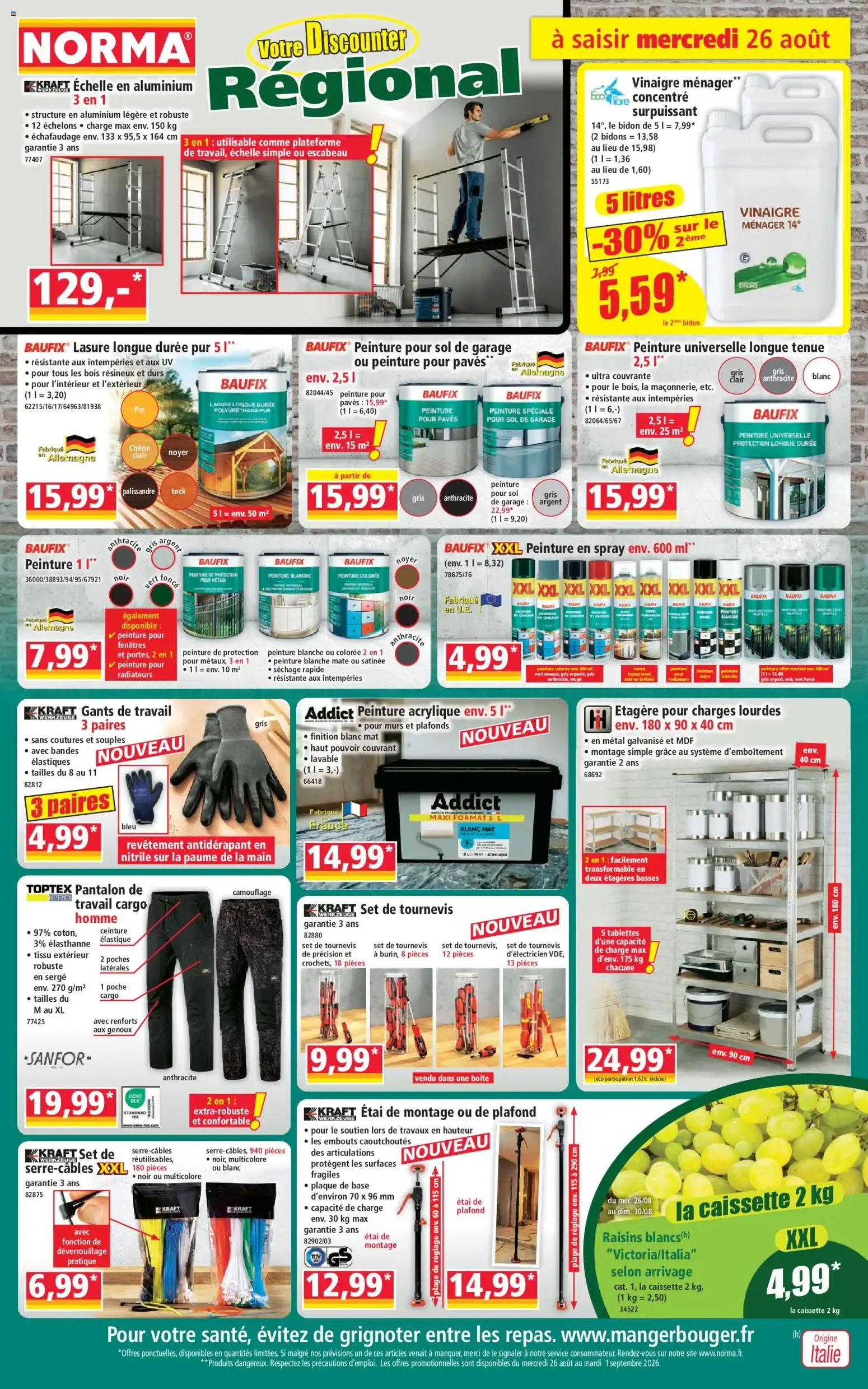 Norma Votre Discounter Régional - Promotions du 26 août