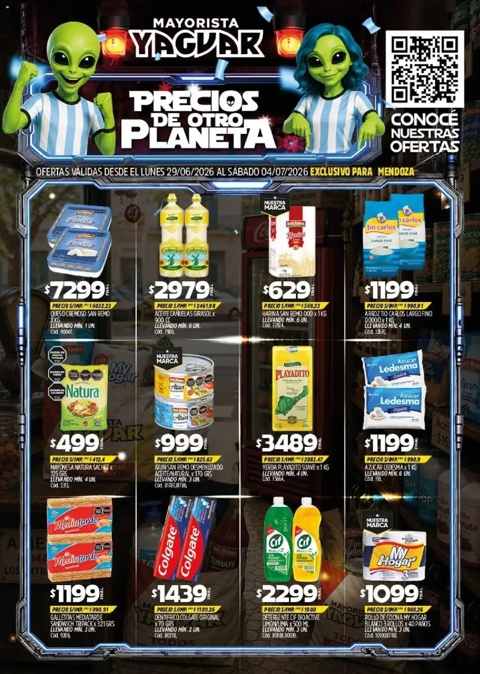 Ofertas de Yaguar - Oferta Semanal Mendoza del 29/06/2026 - 04/07/2026 29 de junio al 4 de julio 2026 - Página 1 del catálogo