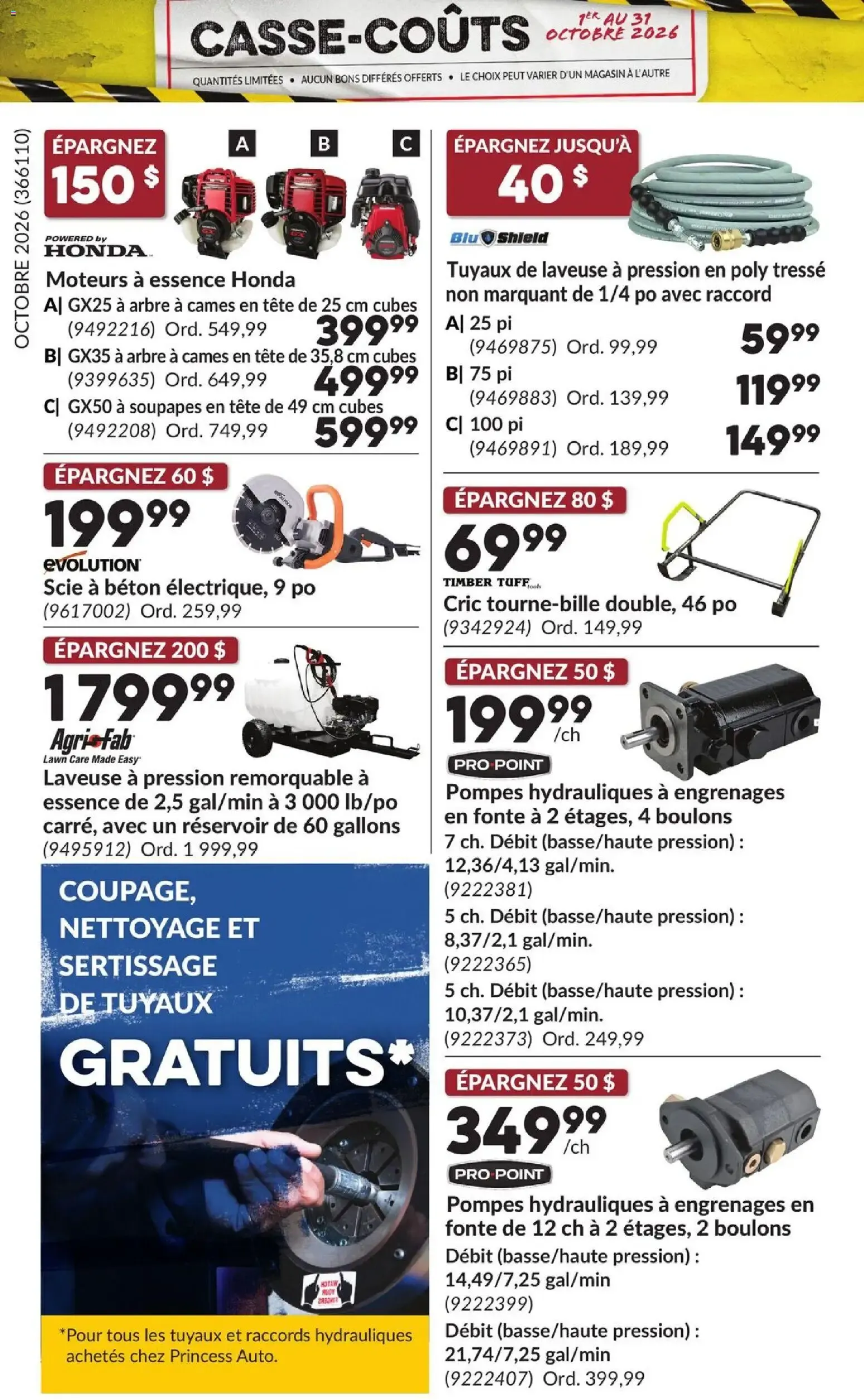 Princess Auto circulaire - Casse-Coûts from Oct 1, 2026 > weekly specials & deals from October 1 to October 31 2026 - flyer page 14