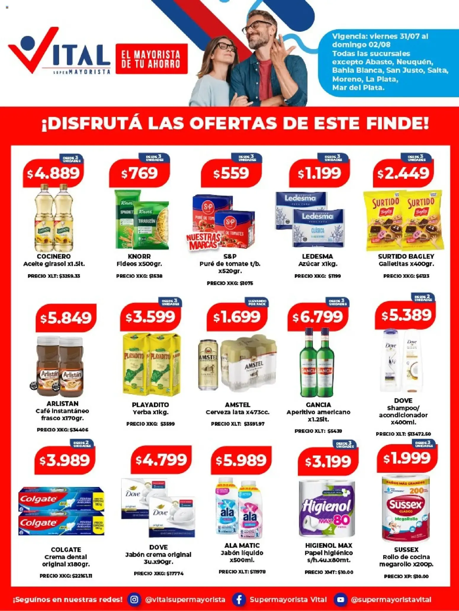 Ofertas de Vital - Ofertas fin || del 31/07/2026 - 02/08/2026 || Catálogo 31 de julio al 2 de agosto 2026 - Página 1 del catálogo