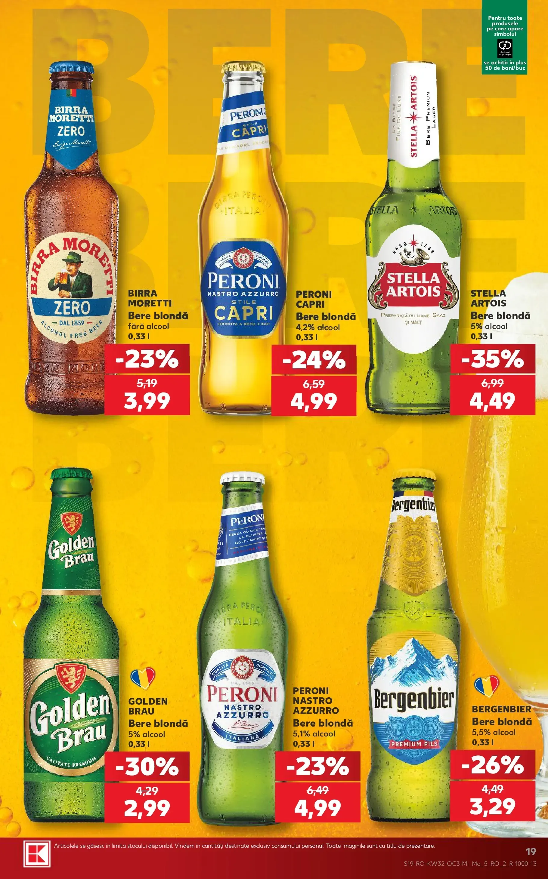 Catalog Kaufland: Un grătar reușit și berea potrivită de la 5 august până la 11 august 2026 - Revista Pagina 19