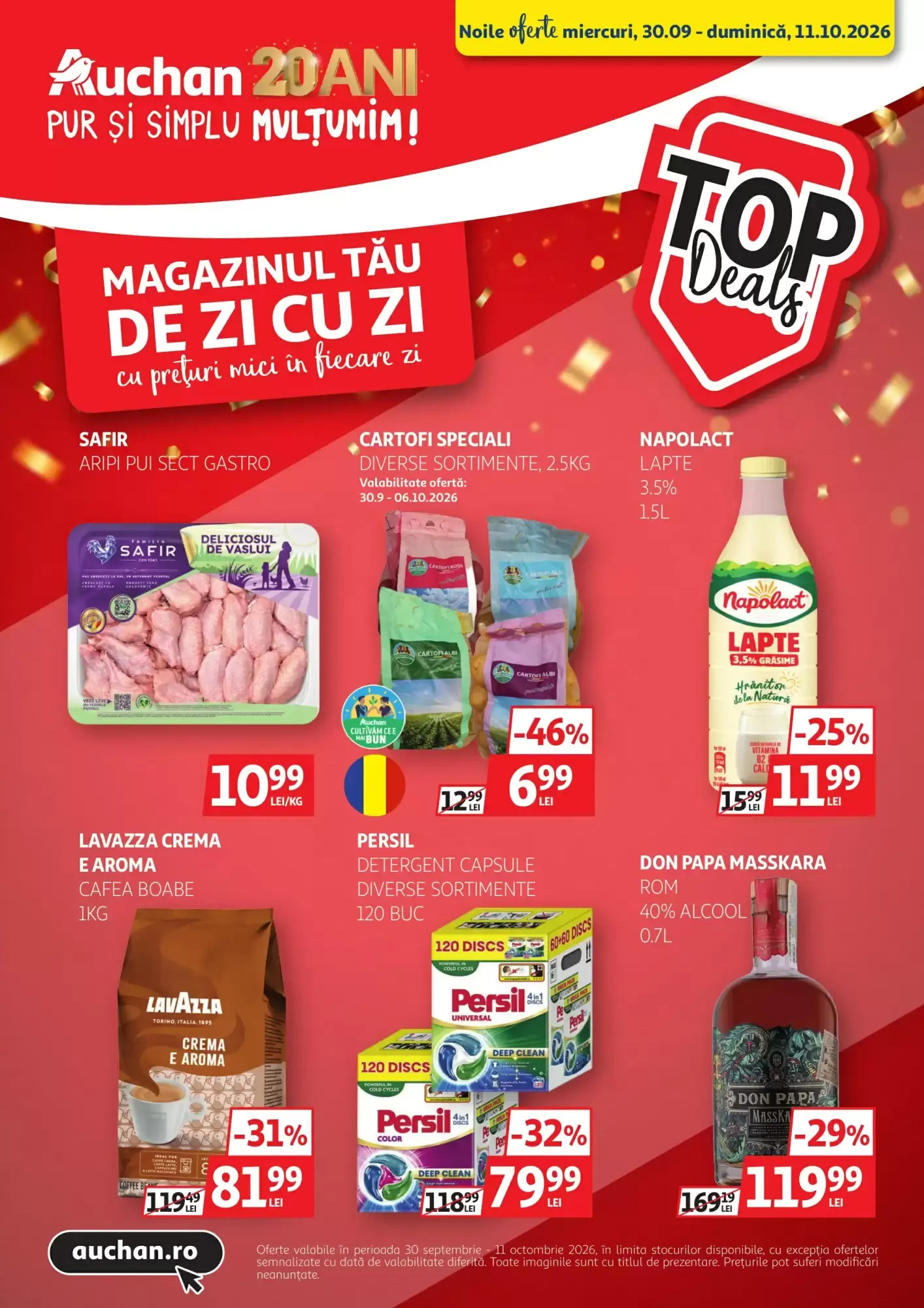 Catalog Catalog Auchan de la 30 septembrie până la 11 octombrie 2026 - Revista Pagina 1