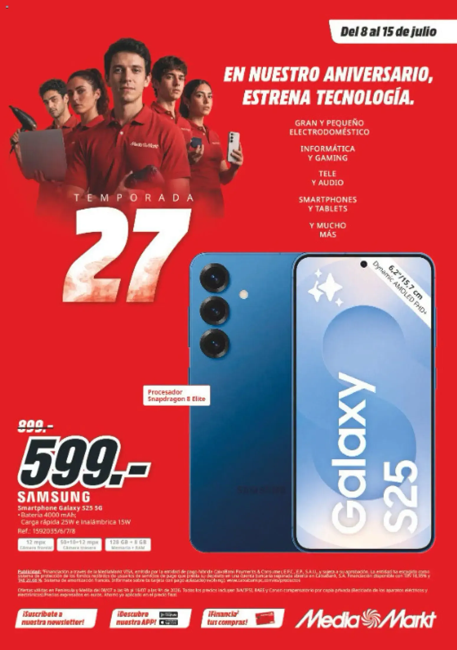 Catálogo de Media Markt: En nuestro aniversario, estrena tecnología. 8 de julio al 15 de julio 2026 - Página 34