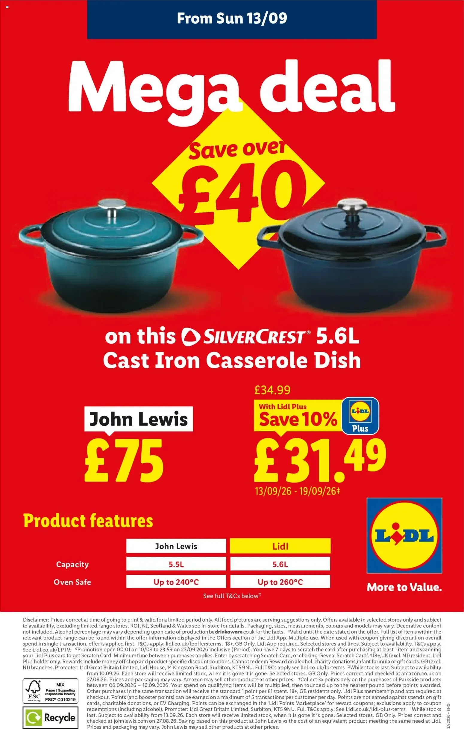 Lidl Weekly Offers - England from 10 September to 23 September 2026 - Catalogue Page 9