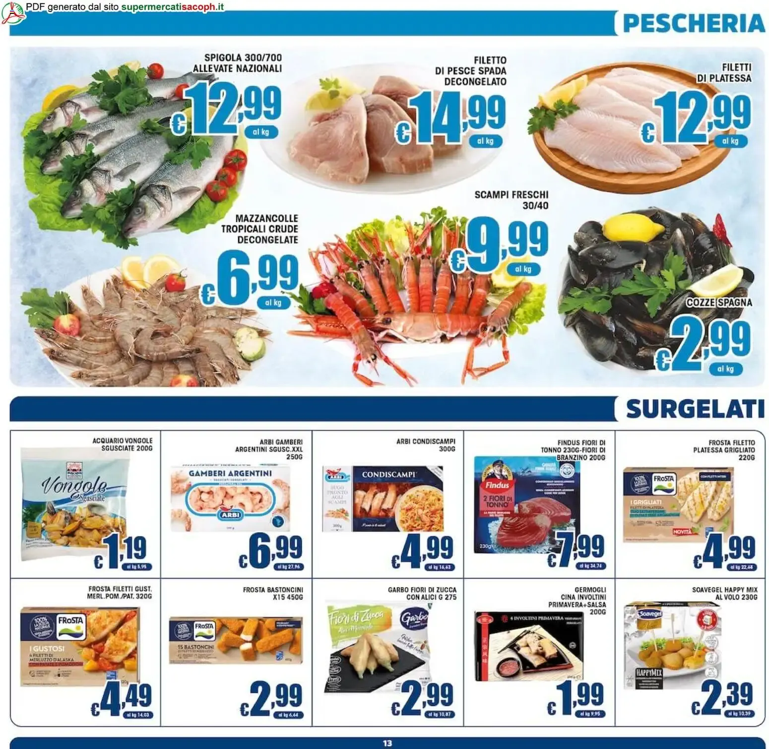 Sacoph volantino dal 02/10/2026 - online Offerte da 2 ottobre a 13 ottobre di 2026 - Pagina del volantino 13