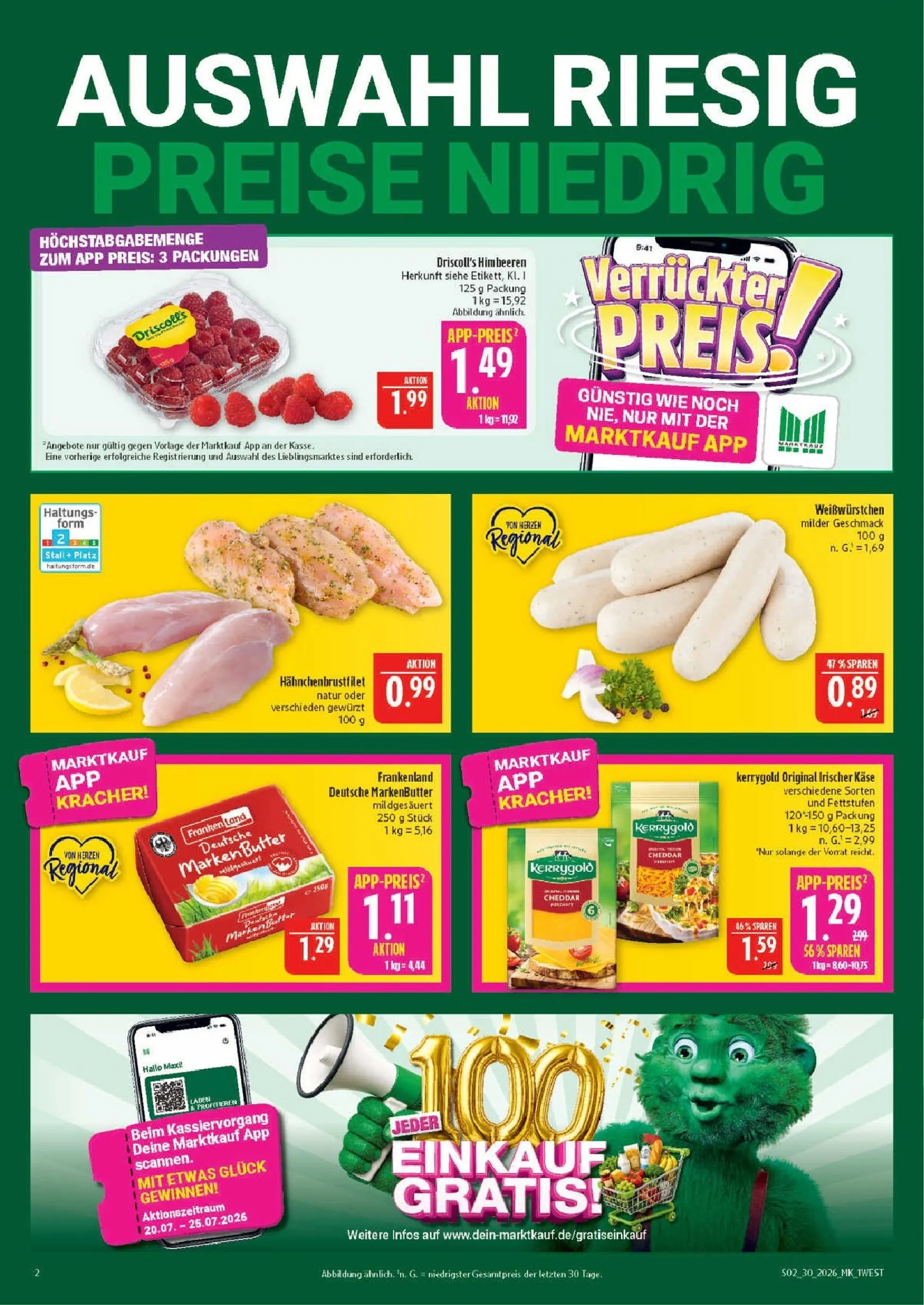 Marktkauf Prospekt – von Montag 20.07.2026 bis Samstag 25.07.2026 von 20. Juli bis 25. Juli 2026 - Prospekt seite 2