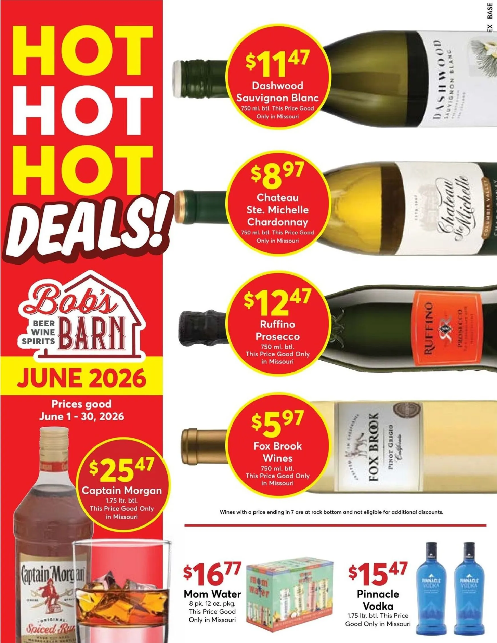 Weekly ad Bob's Barn Hot Hot Hot Deals! June 2026 from June 1 to June 30 2026 - Page 1