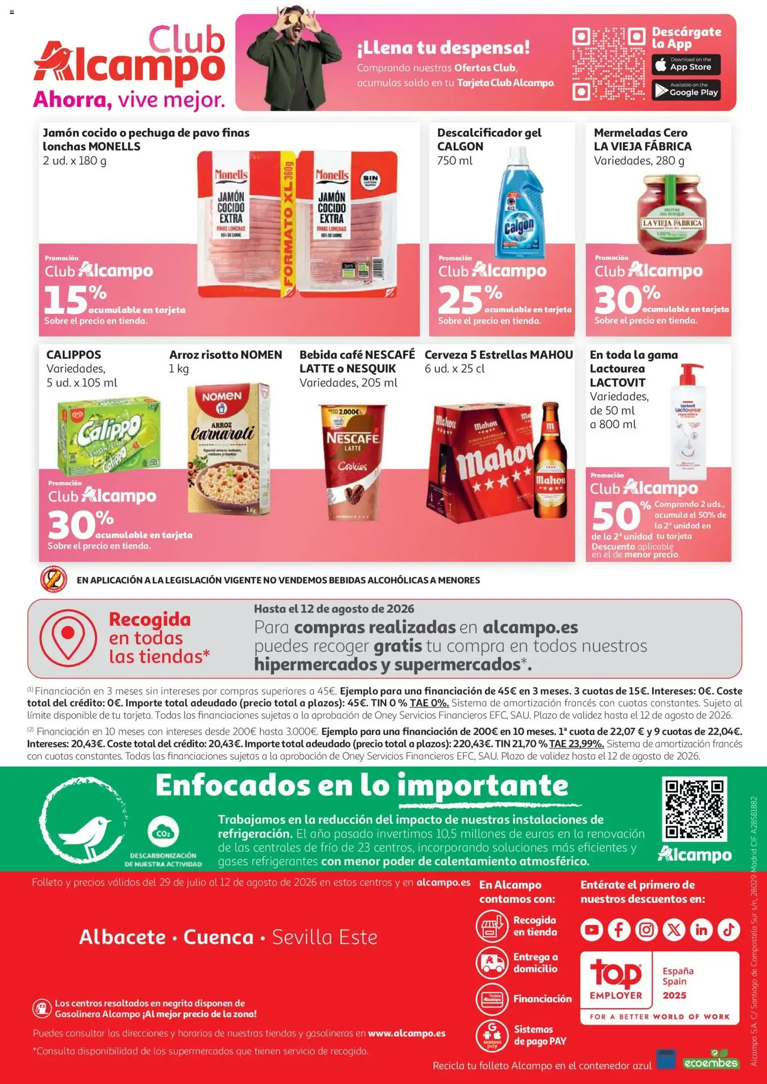 Catálogo de Alcampo: Come fácil en verano 29 de julio al 12 de agosto 2026 - Página 16