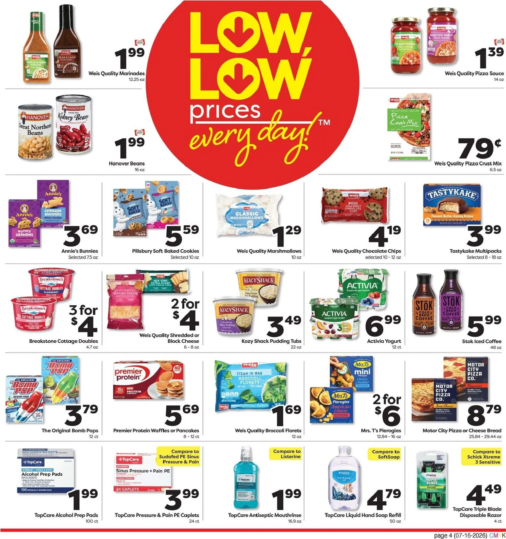 Weekly ad Current Weis Markets - Extended Savings leaflet valid from Thursday 07/16/2026 to Wednesday 08/12/2026 from July 16 to August 12 2026 - Page 4