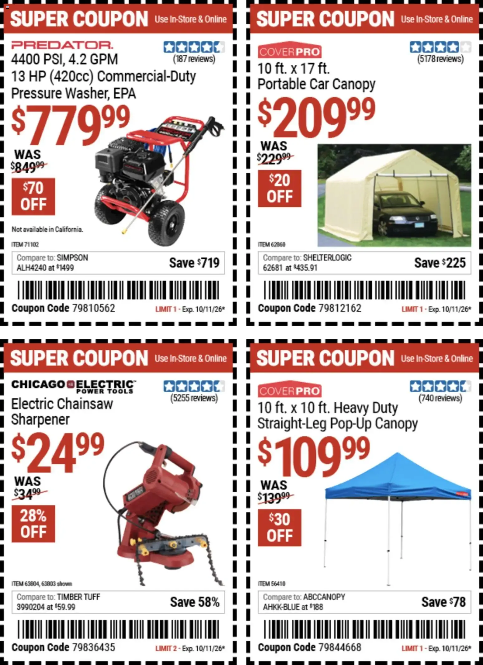Weekly ad Harbor Freight Coupon Deals from September 28 to October 11 2026 - Page 3