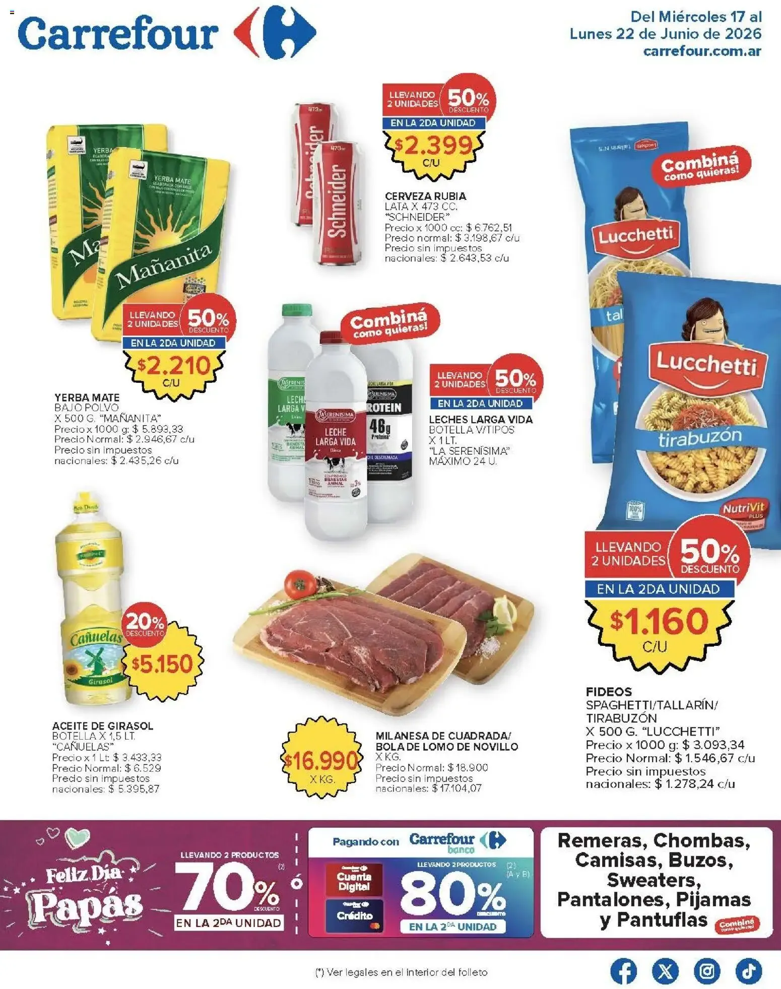 Ofertas de Carrefour - Carrefour Hiper || del 17/06/2026 - 23/06/2026 || Promociones 17 de junio al 22 de junio 2026 - Página 1 del catálogo