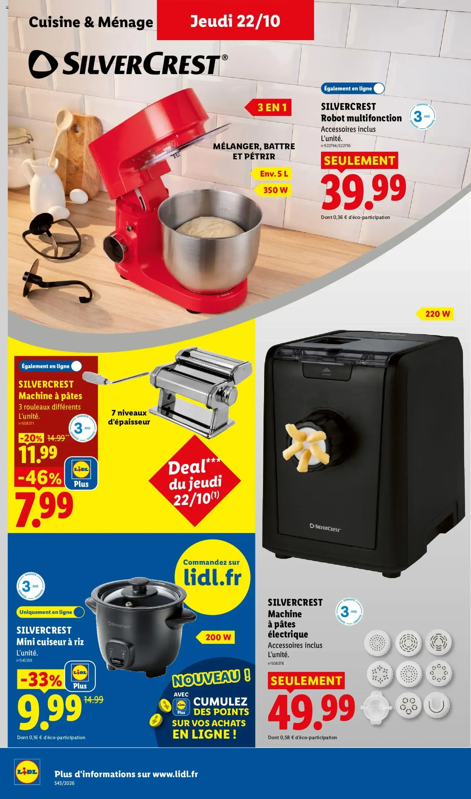 Lidl: Le Moins Toujours Plus du 22 octobre au 28 octobre 2026 - Catalogue page 44