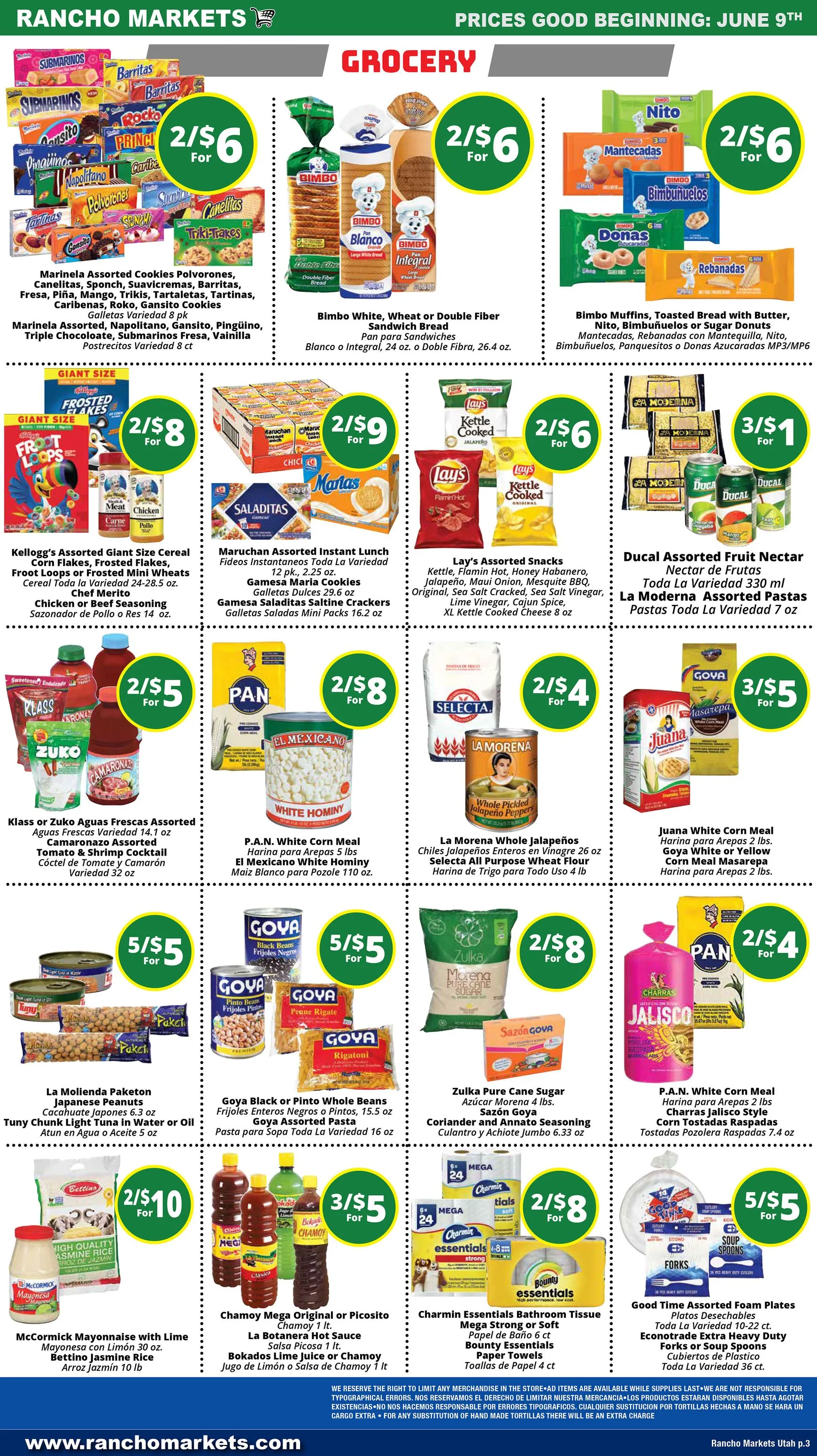 Weekly ad Current Rancho Markets leaflet valid from Tuesday 06/09/2026 to Monday 06/15/2026 from June 9 to June 15 2026 - Page 3