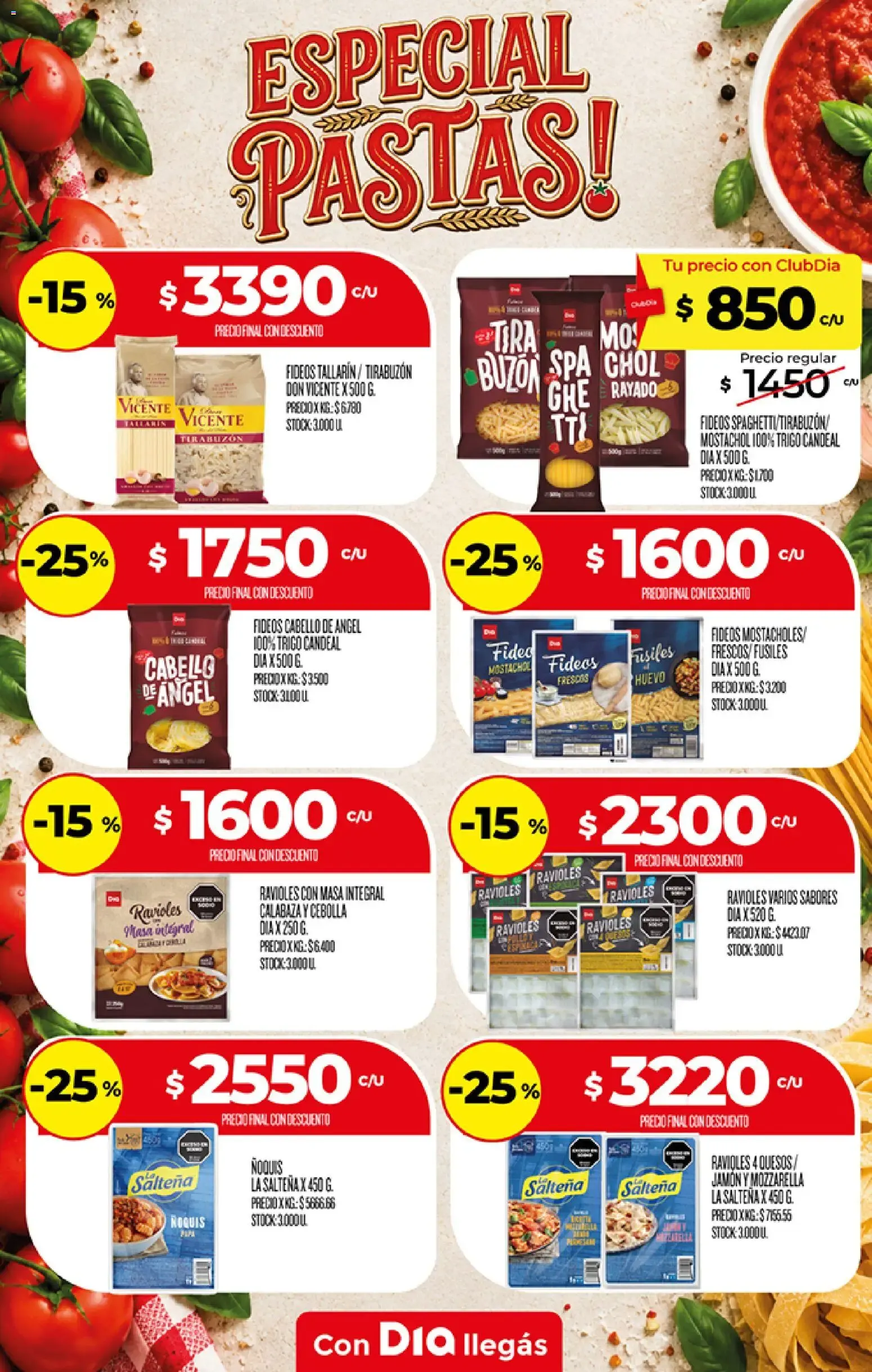 Ofertas de Especial Pastas! 21 de octubre al 26 de octubre 2026 - Página 1 del catálogo