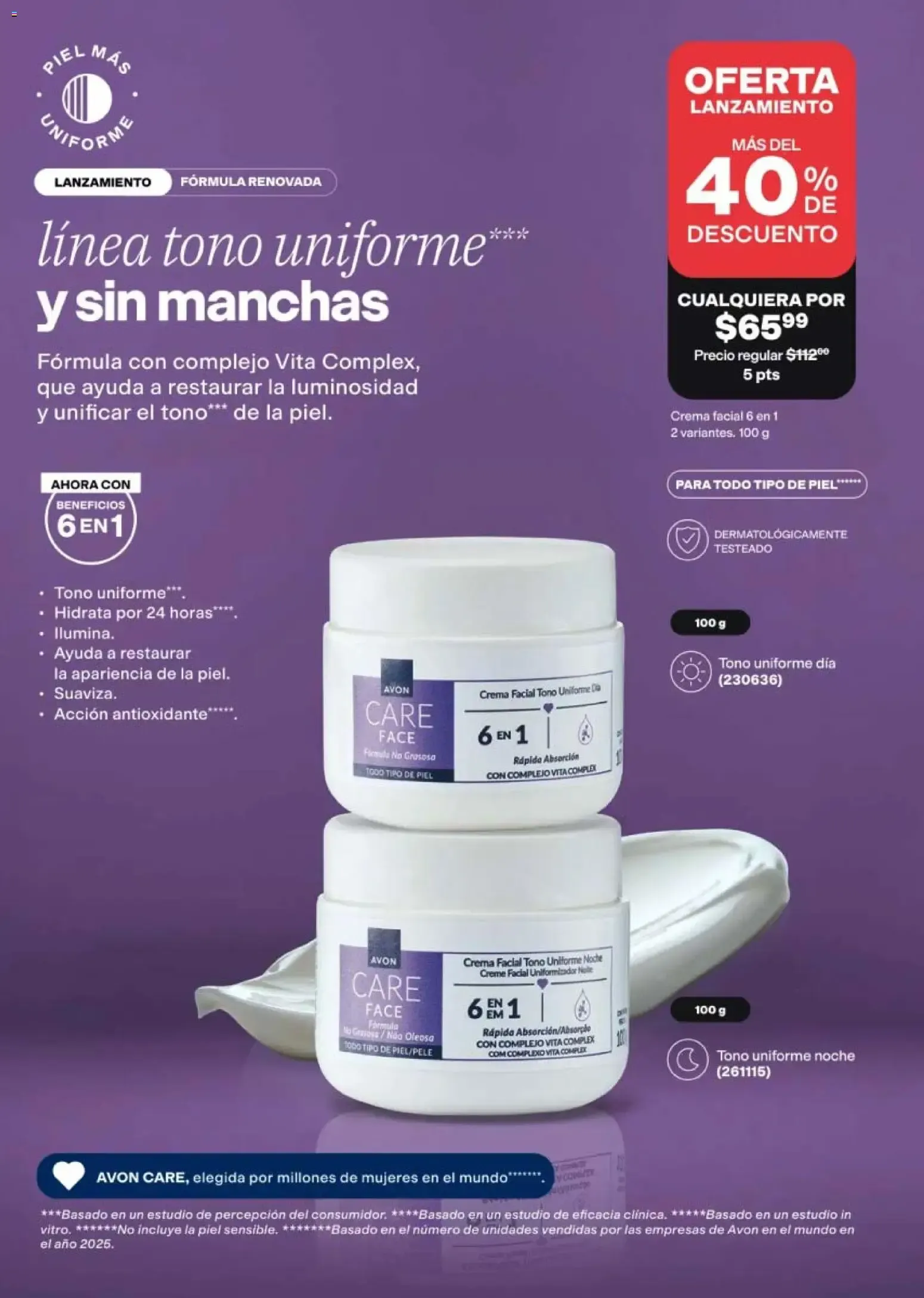 Catálogo de Avon Ciclo 13/2026: Tus cremas de rostro favoritas ¡ahora 6 en 1! 21 de agosto al 30 de septiembre 2026 - Pagina 5