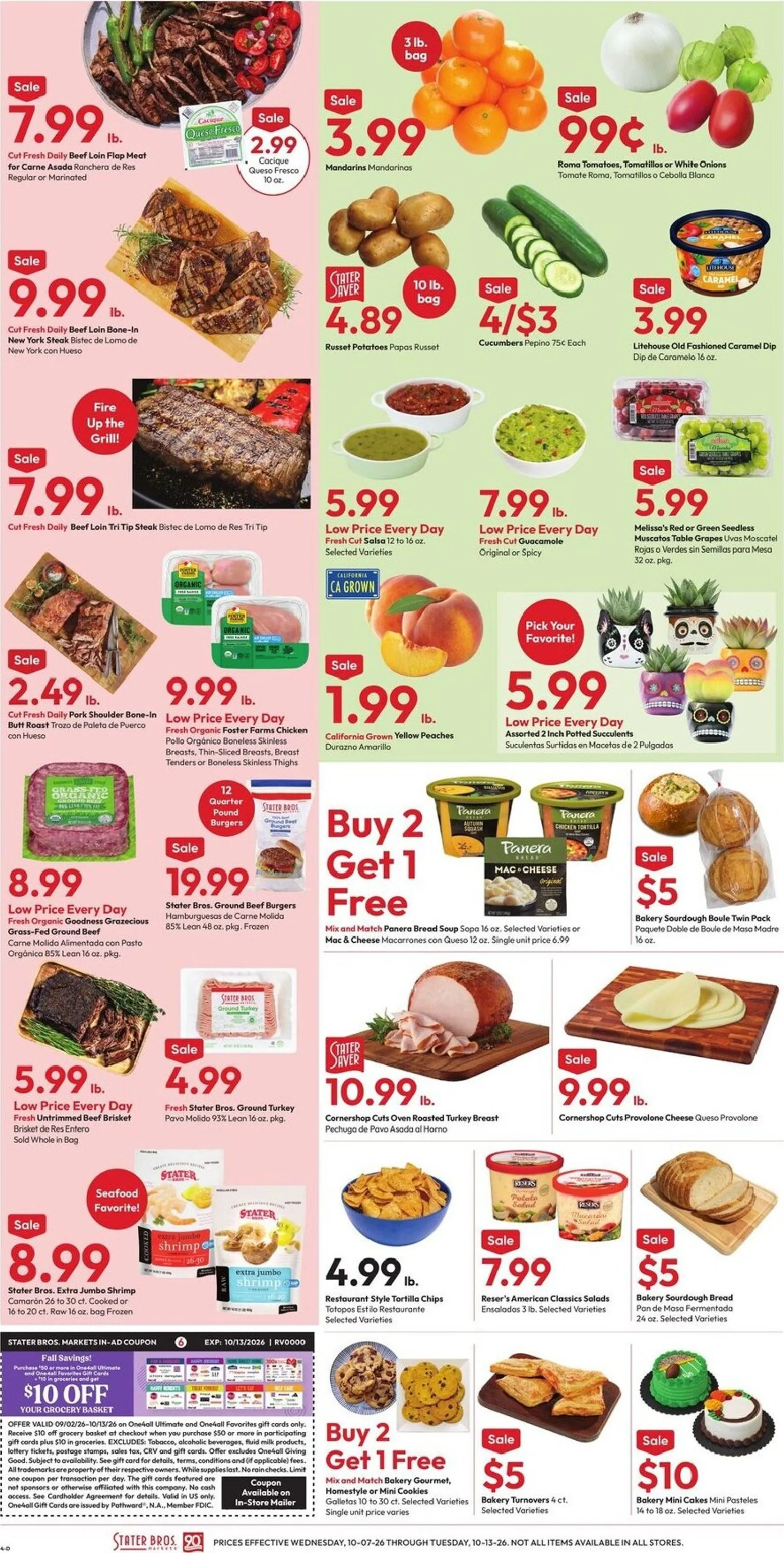 Weekly ad Current Stater Bros. leaflet valid from Wednesday 10/07/2026 to Tuesday 10/13/2026 from October 7 to October 13 2026 - Page 4