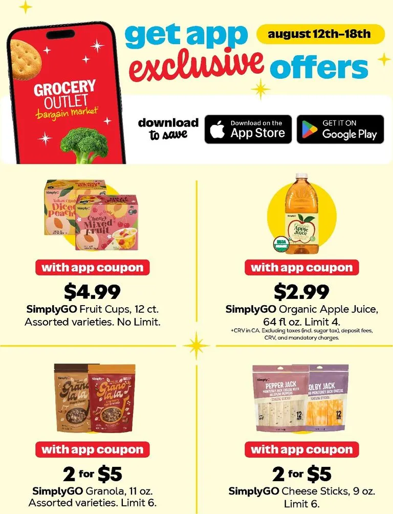 Grocery Outlet App Exclusive Offers