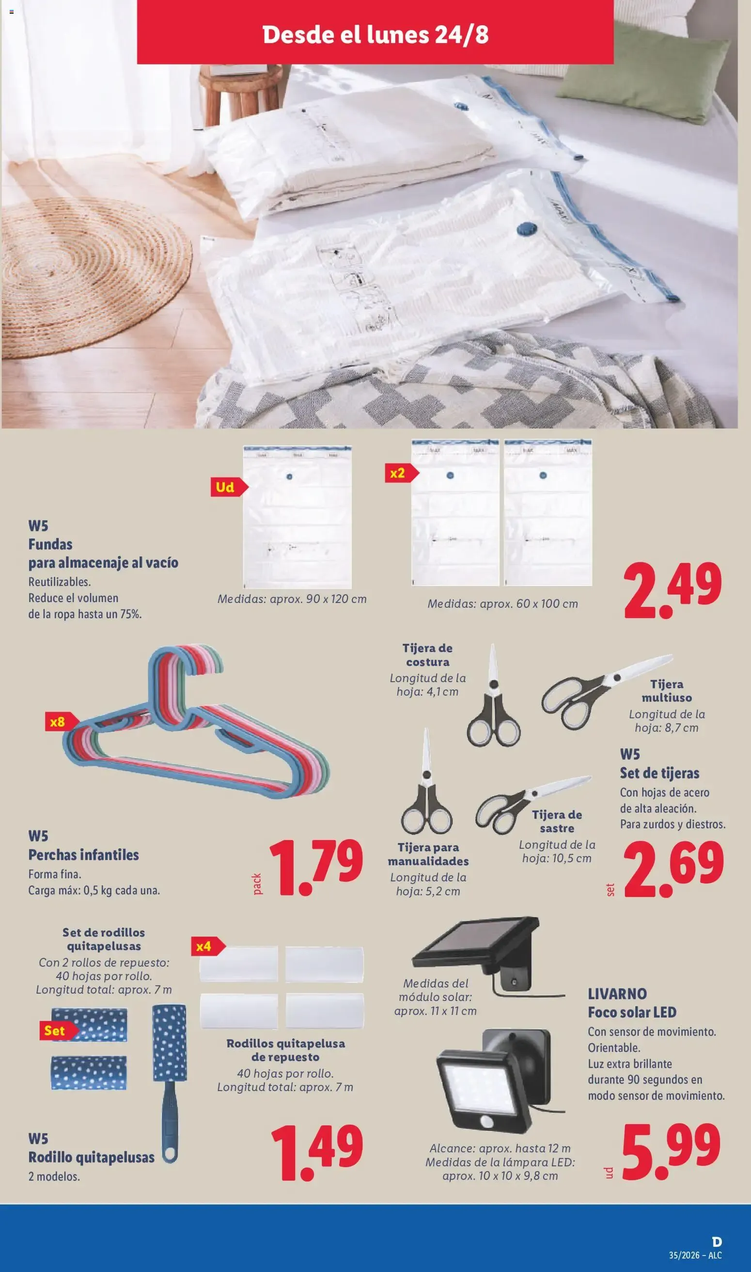 Catálogo de Lidl folleto de bazar del 24/08/2026 | Ofertas 24 de agosto al 30 de agosto 2026 - Página 15