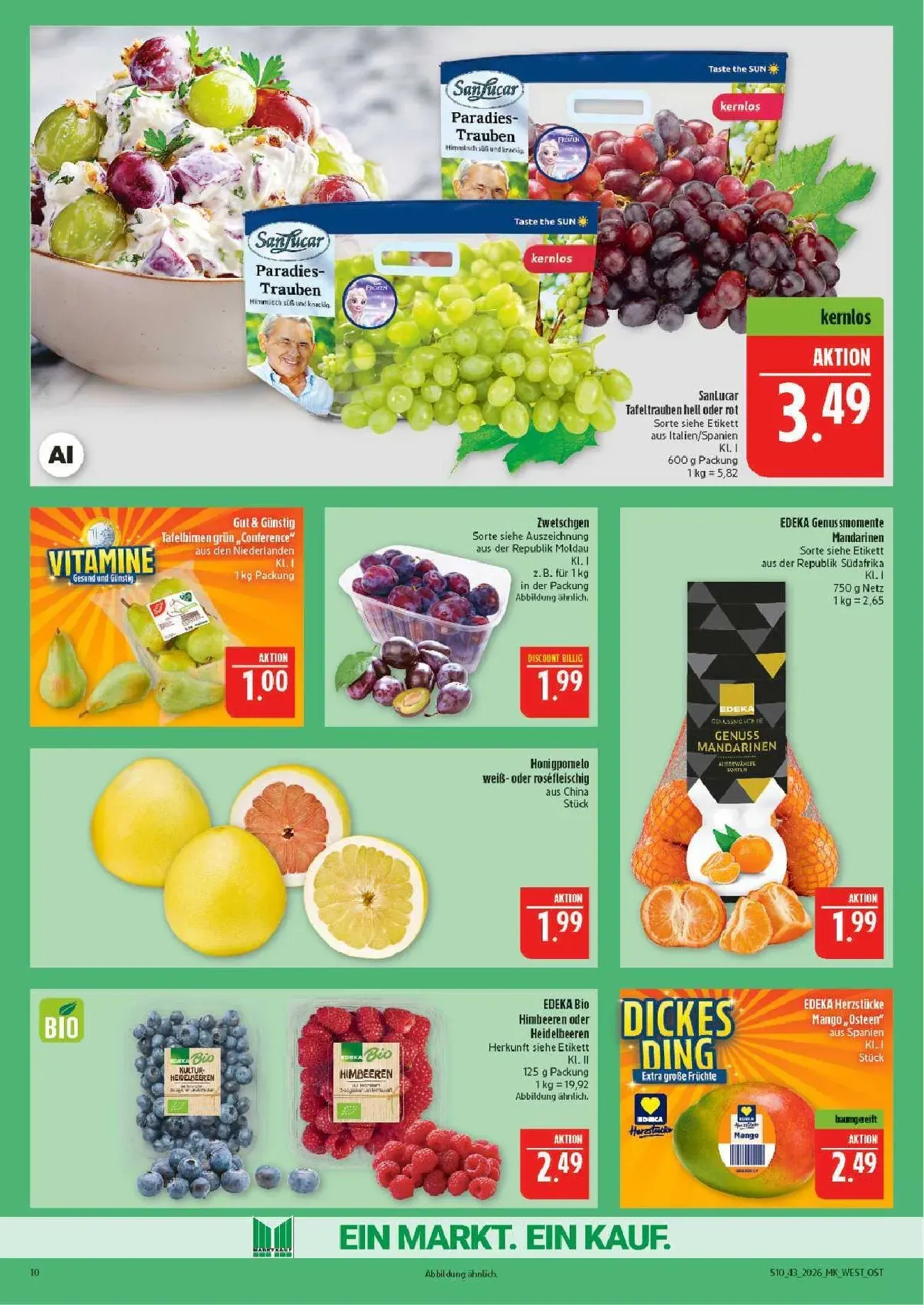 Marktkauf App: Scannen & Clever Sparen von 19. Oktober bis 24. Oktober 2026 - Prospekt seite 10