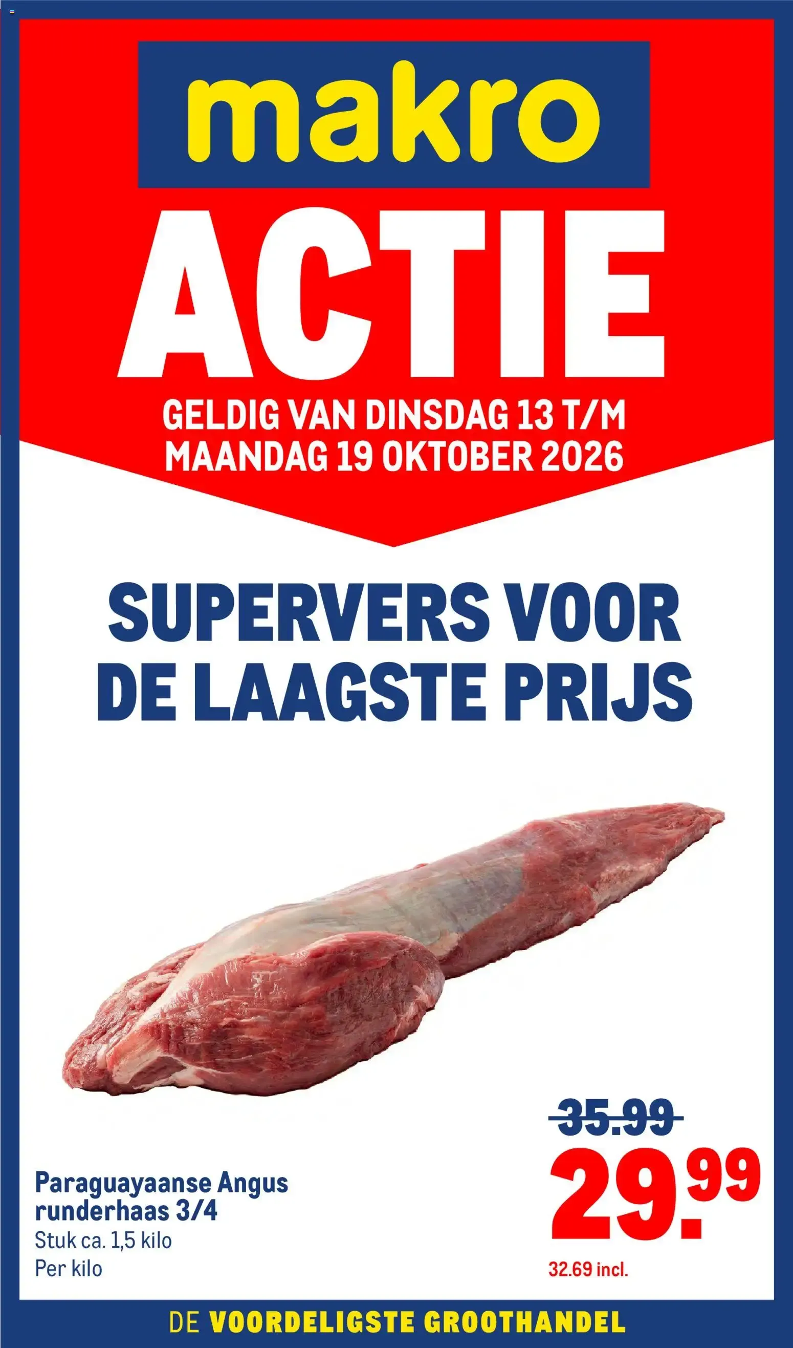 Makro ACTIE van 13 oktober tot 19 oktober 2026 - Folder pagina 1