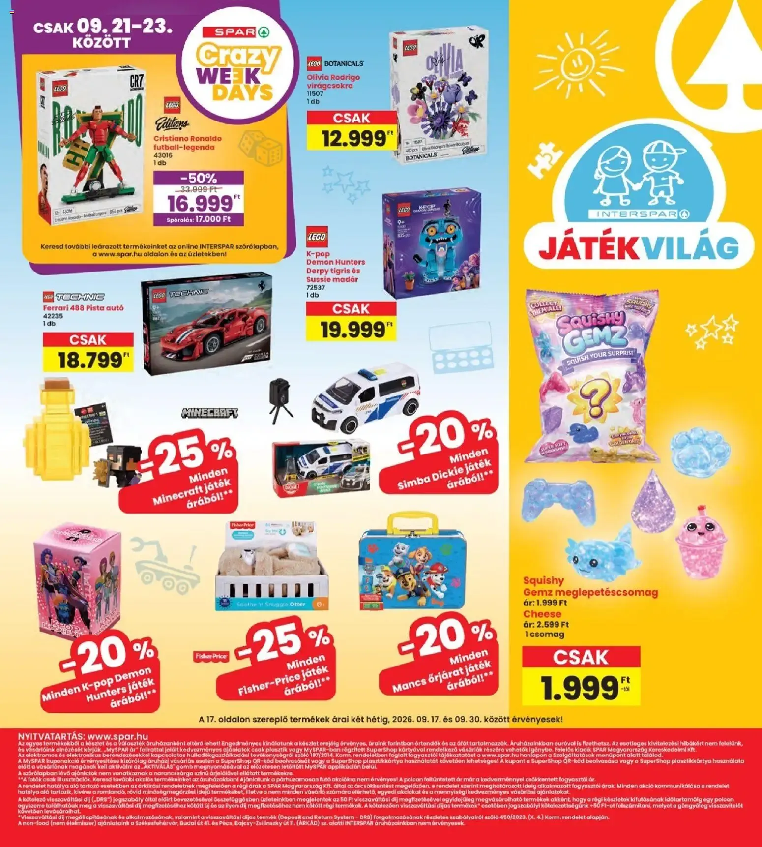 Katalógus Interspar akciós újság - 2026.09.17. -tól/töl > akció, lapozható szórólap 🛍️ szeptember 17.-tól szeptember 23.-ig 2026. - Oldal 17