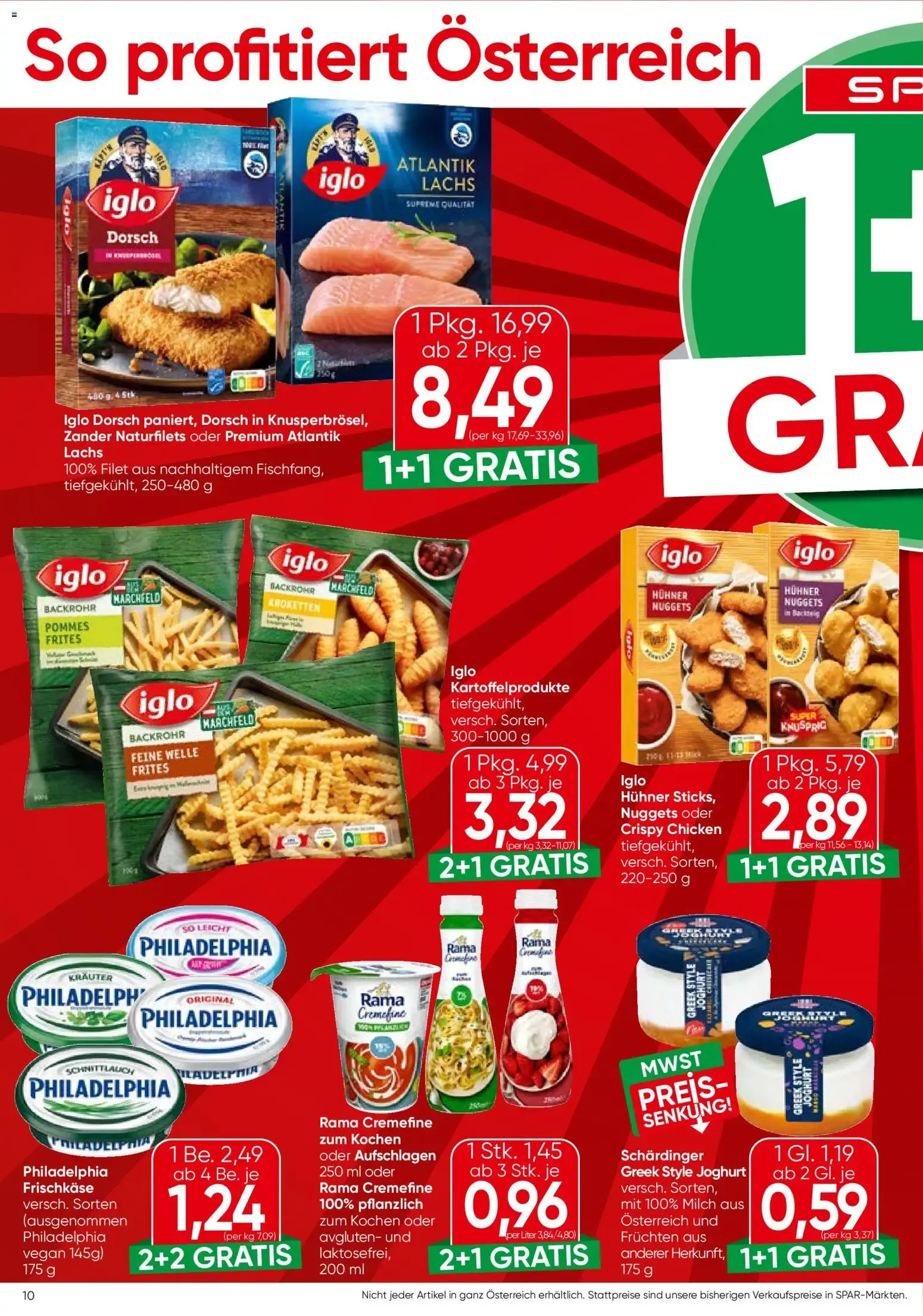 Spar - Flugblatt (27.08.2026) - Angebote und Prospekt von 27. August bis 9. September 2026 - Flugblätt seite  10