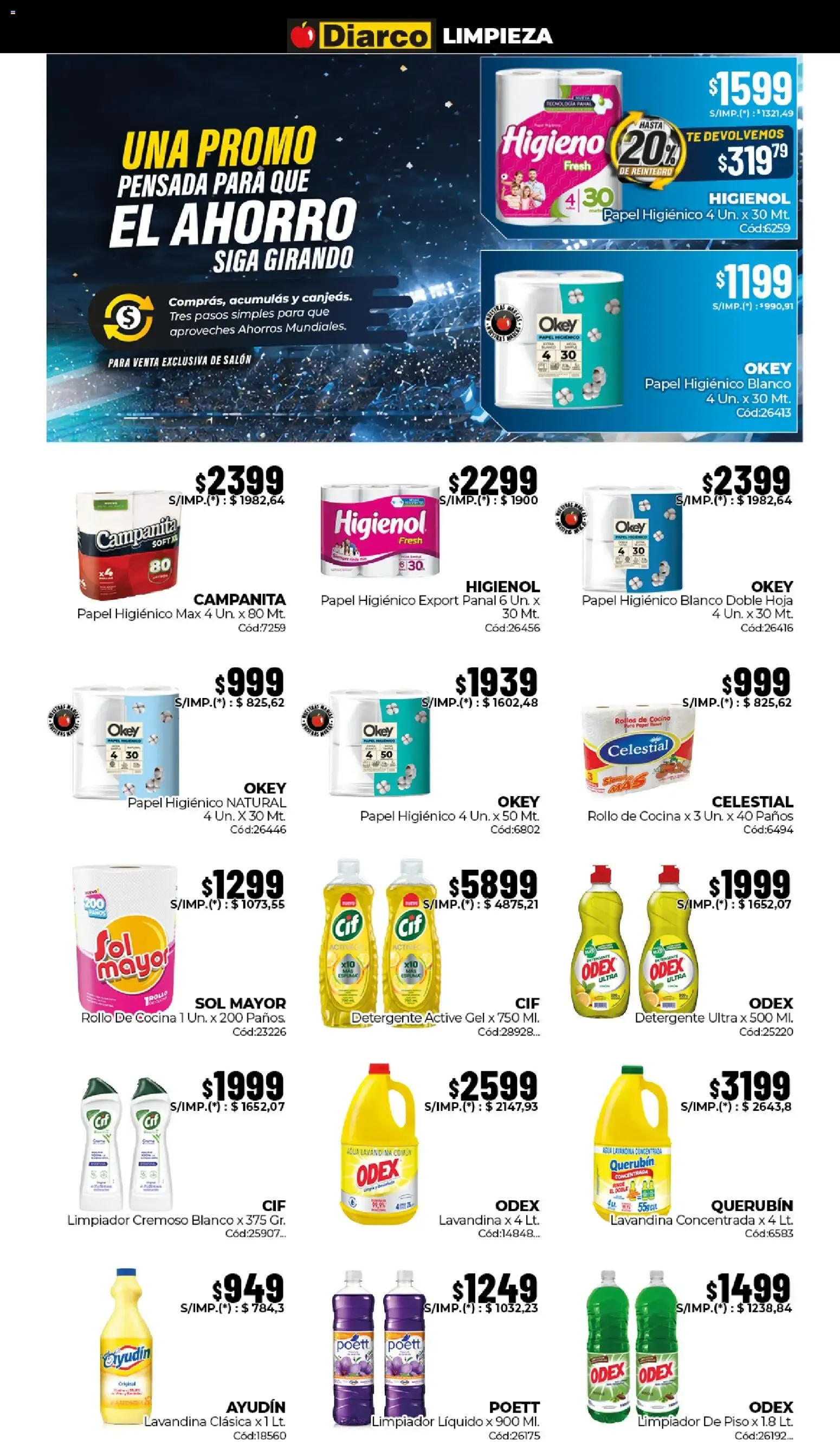 Ofertas de Diarco - Ahorros Mundiales del 22/06/2026 - 26/06/2026 22 de junio al 26 de junio 2026 - Página 15 del catálogo