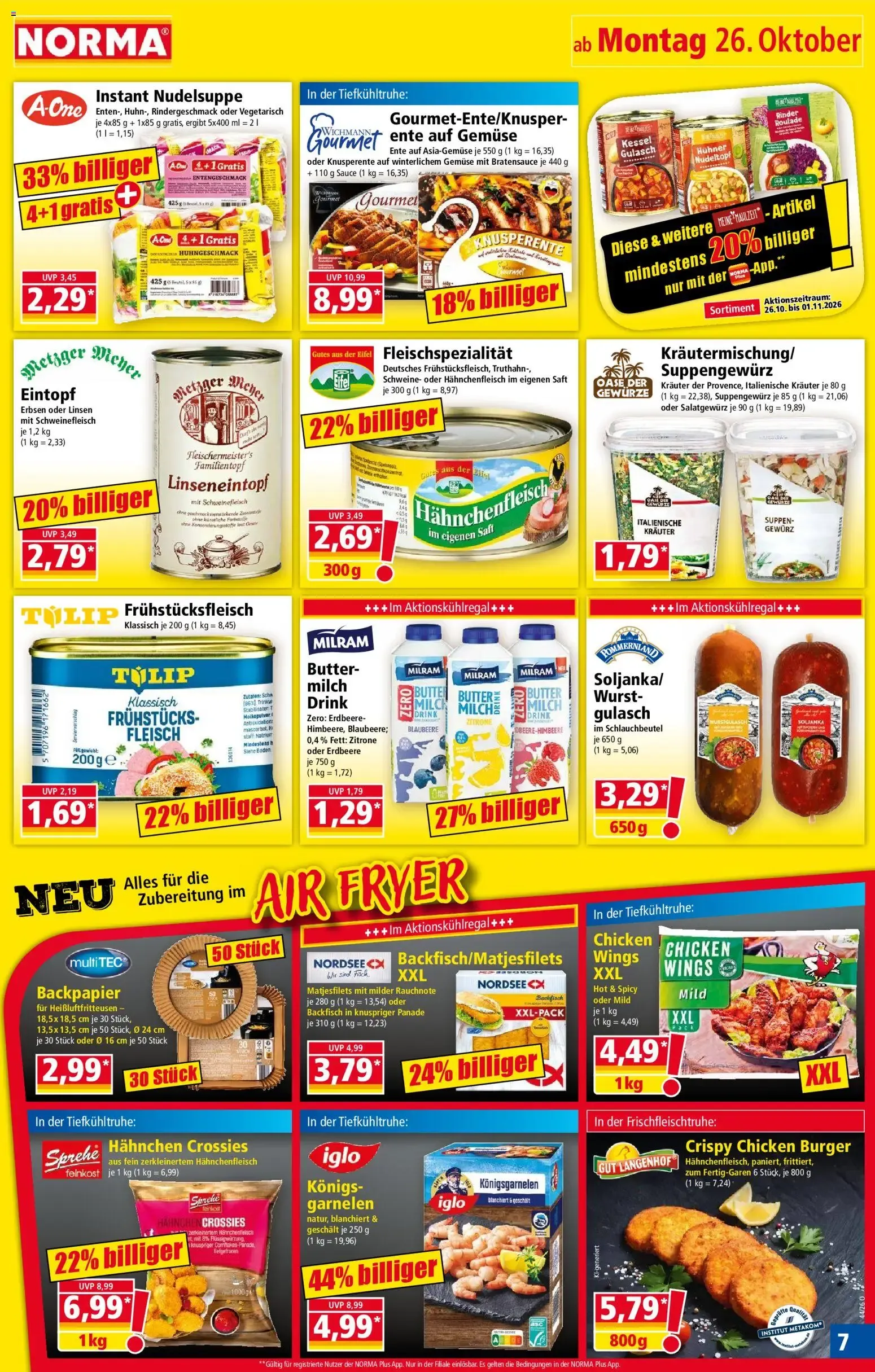 Norma Prospekt (ab 26.10.2026) zum blättern » Angebote von 26. Oktober bis 31. Oktober 2026 - Prospekt seite 7