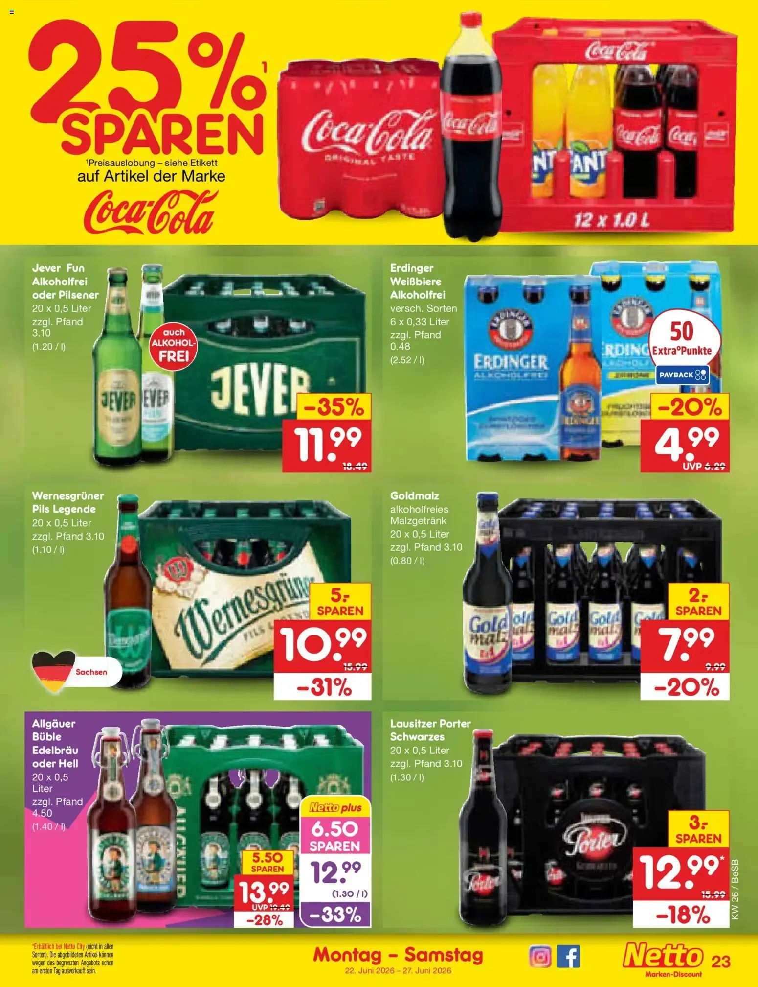 Netto Marken-Discount Prospekt (ab 22.06.2026) » Angebote von 22. Juni bis 27. Juni 2026 - Prospekt seite 31