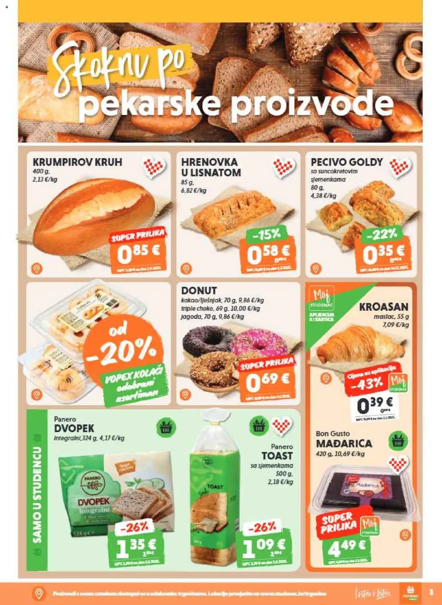 Katalog Studenac Market: Tjedna Akcija od 29. srpnja do 11. kolovoza 2026. - Pregled Stranica 3