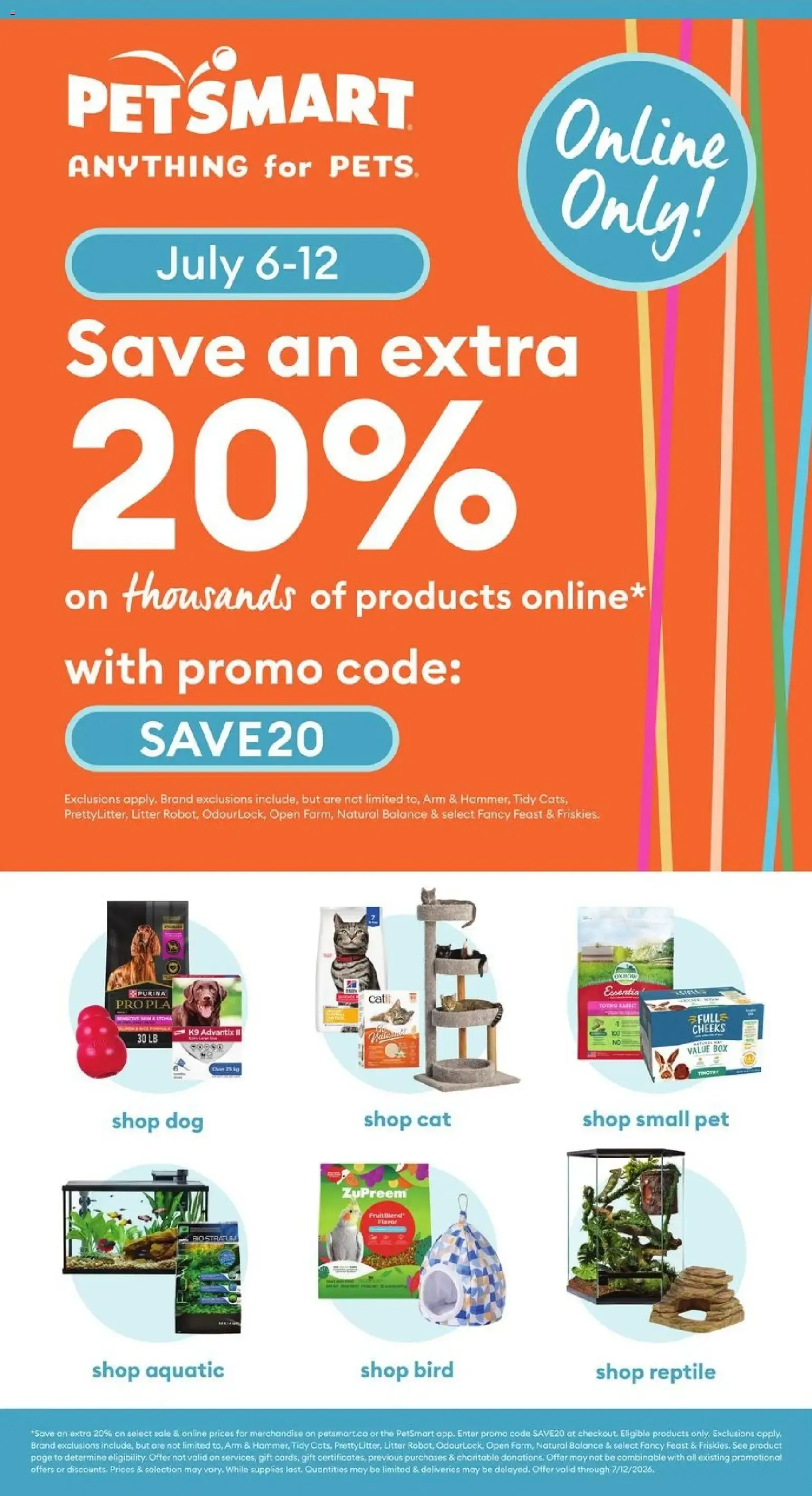 Petsmart - Weekend Flyer from Jul 6, 2026 > weekly specials & deals from July 6 to July 12 2026 - flyer page 1