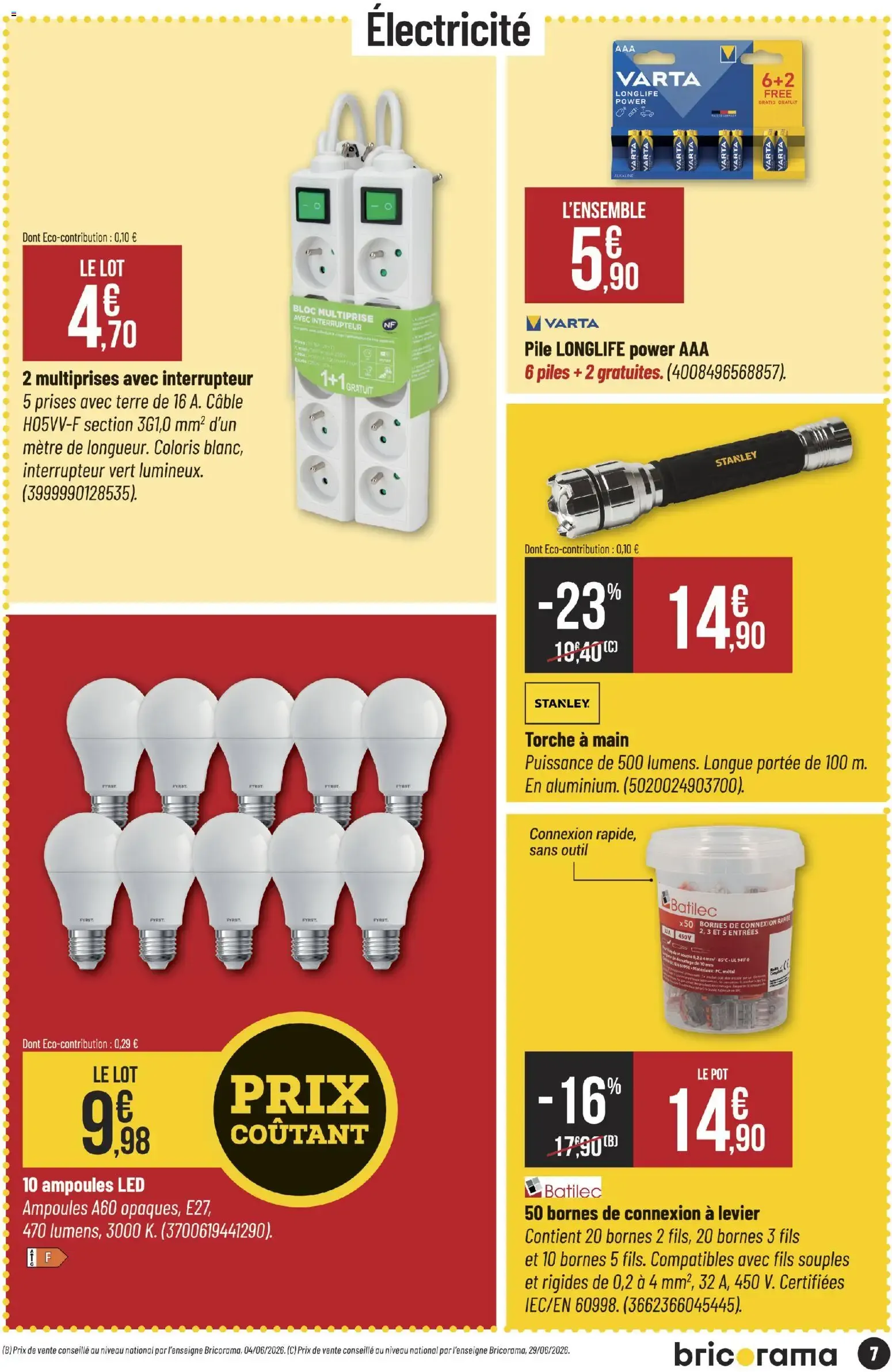 Bricorama catalogue à partir du 26/08/2026 - promo en ligne du 26 août au 6 septembre 2026 - Catalogue page 7