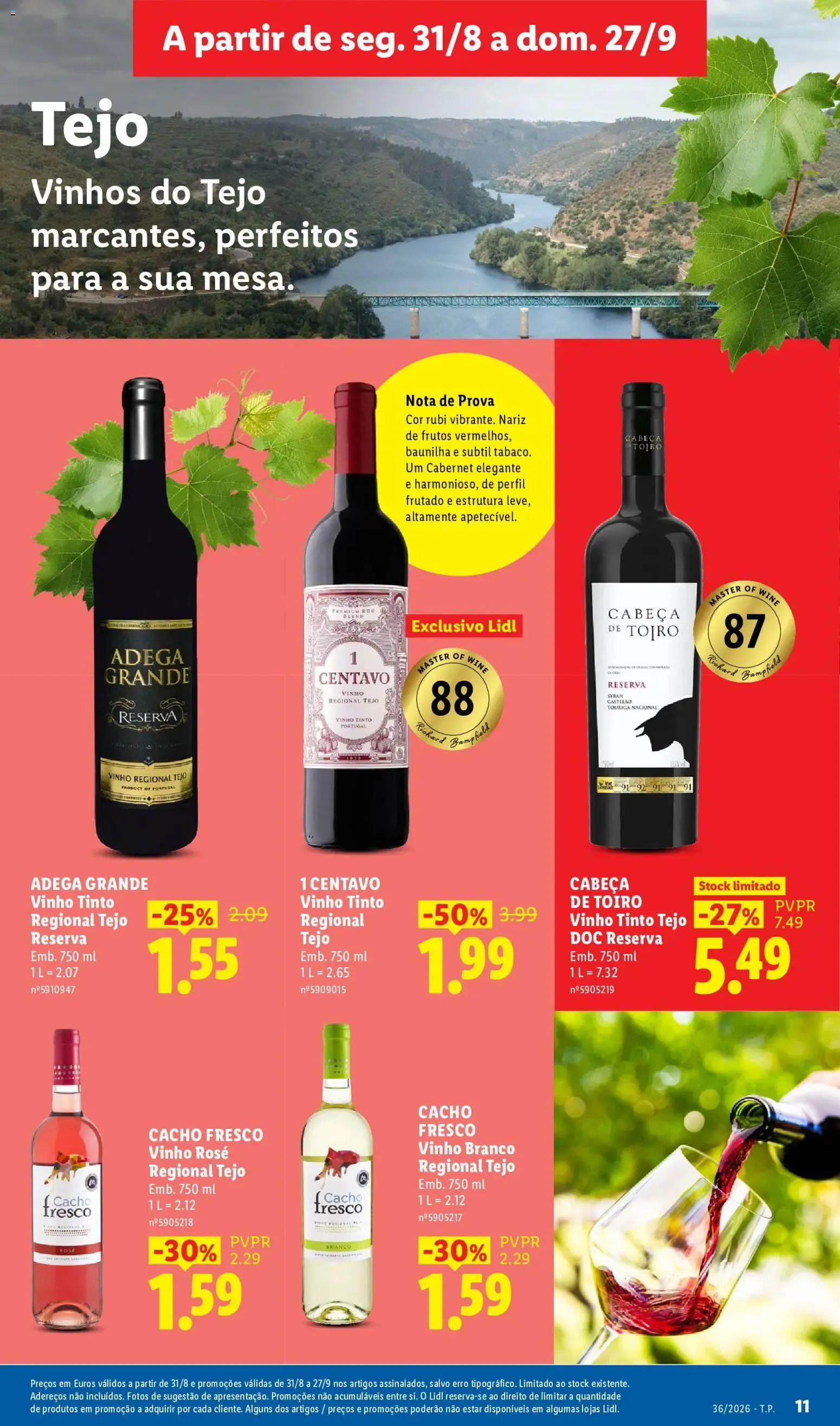 Folheto VINHOS & QUEIJOS ENCHIDOS de 31 de agosto até 27 de setembro 2026 - Pagina 11