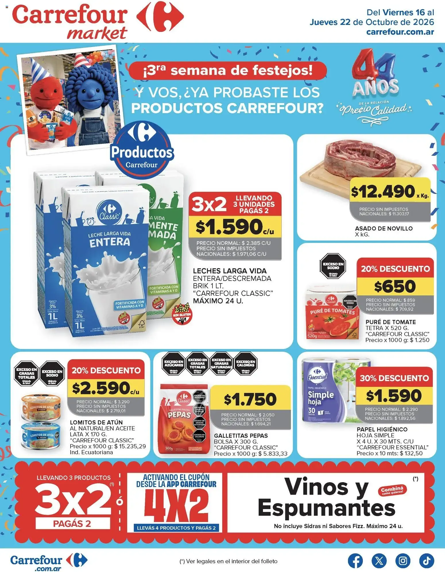 Ofertas de Carrefour Market catálogo del 16/10/2026 - 22/10/2026 16 de octubre al 22 de octubre 2026 - Página 1 del catálogo