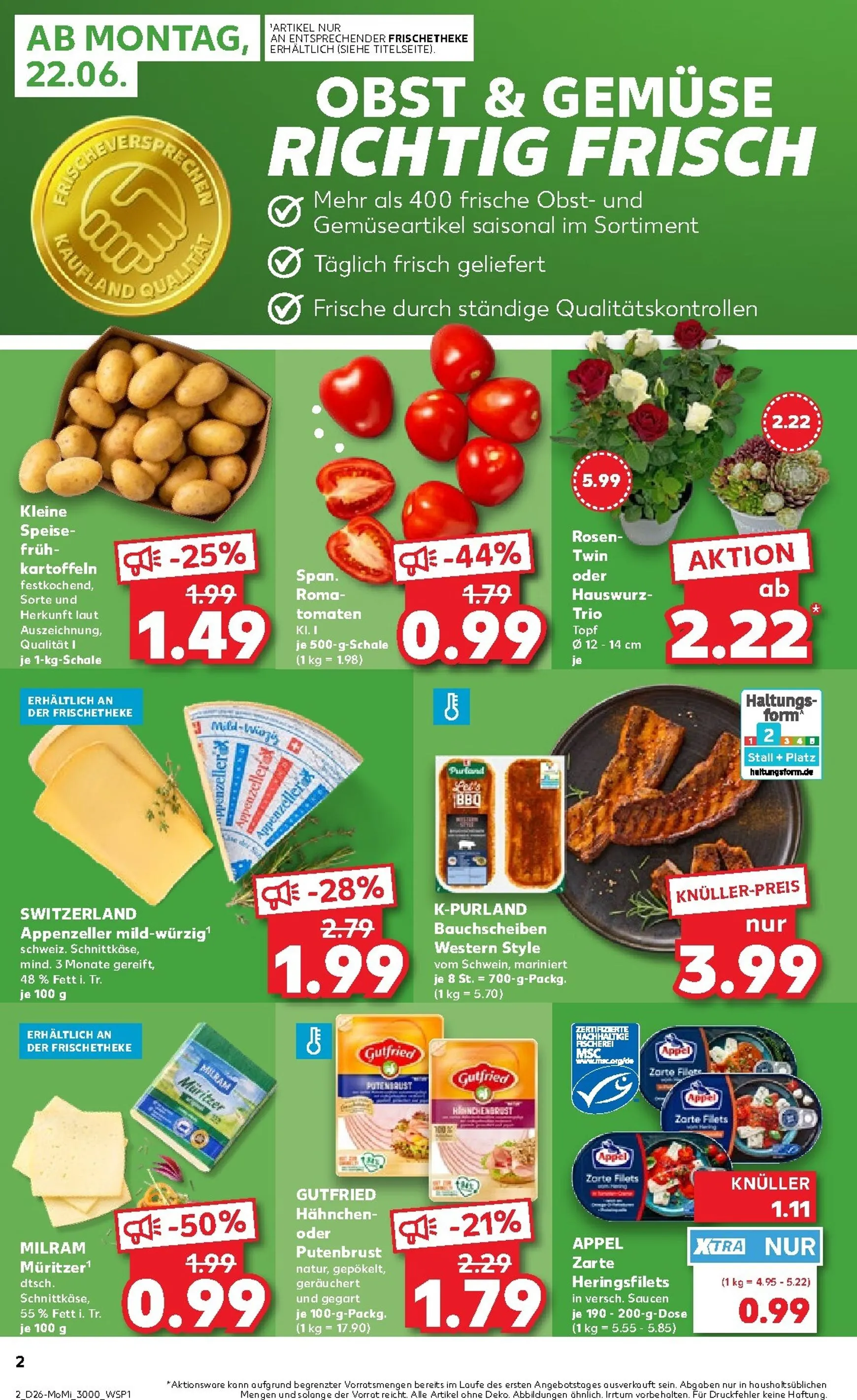 Kaufland - Angebote ab Montag Prospekt – von Montag 22.06.2026 bis Mittwoch 24.06.2026 von 22. Juni bis 24. Juni 2026 - Prospekt seite 2