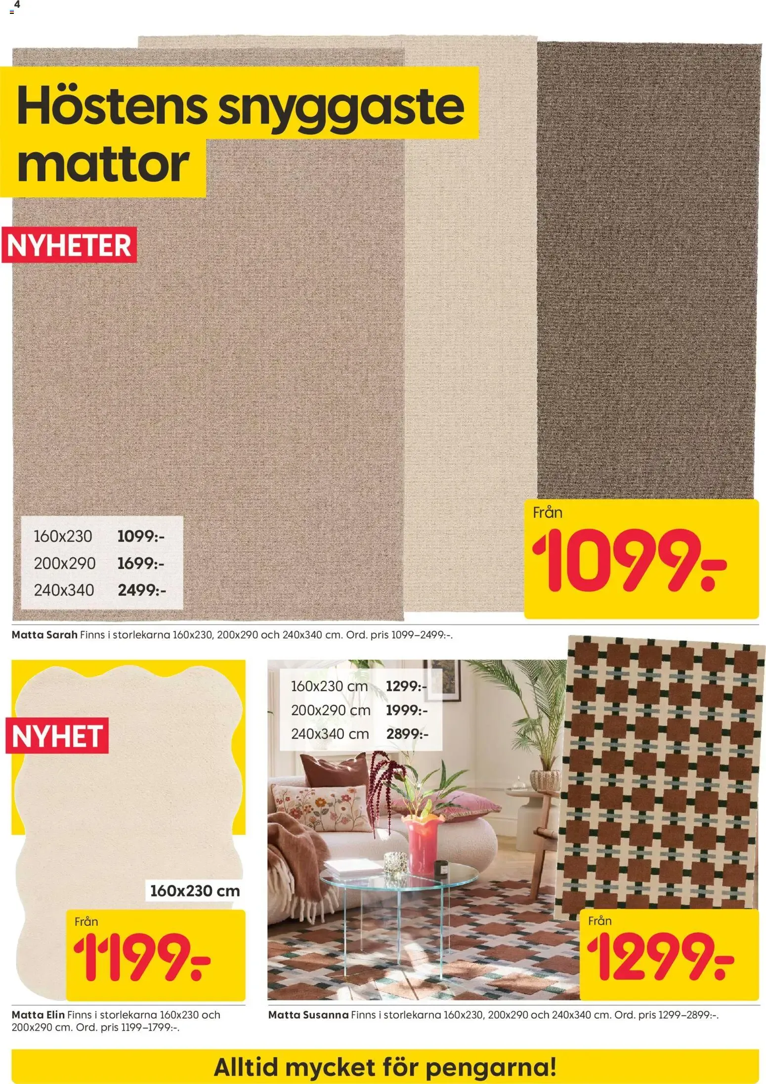 Rusta erbjudanden från 10/08/2026 - 16/08/2026 > Reklamblad nuvarande rabatter från 10 augusti till 16 augusti 2026 - Reklamblad sidor 4