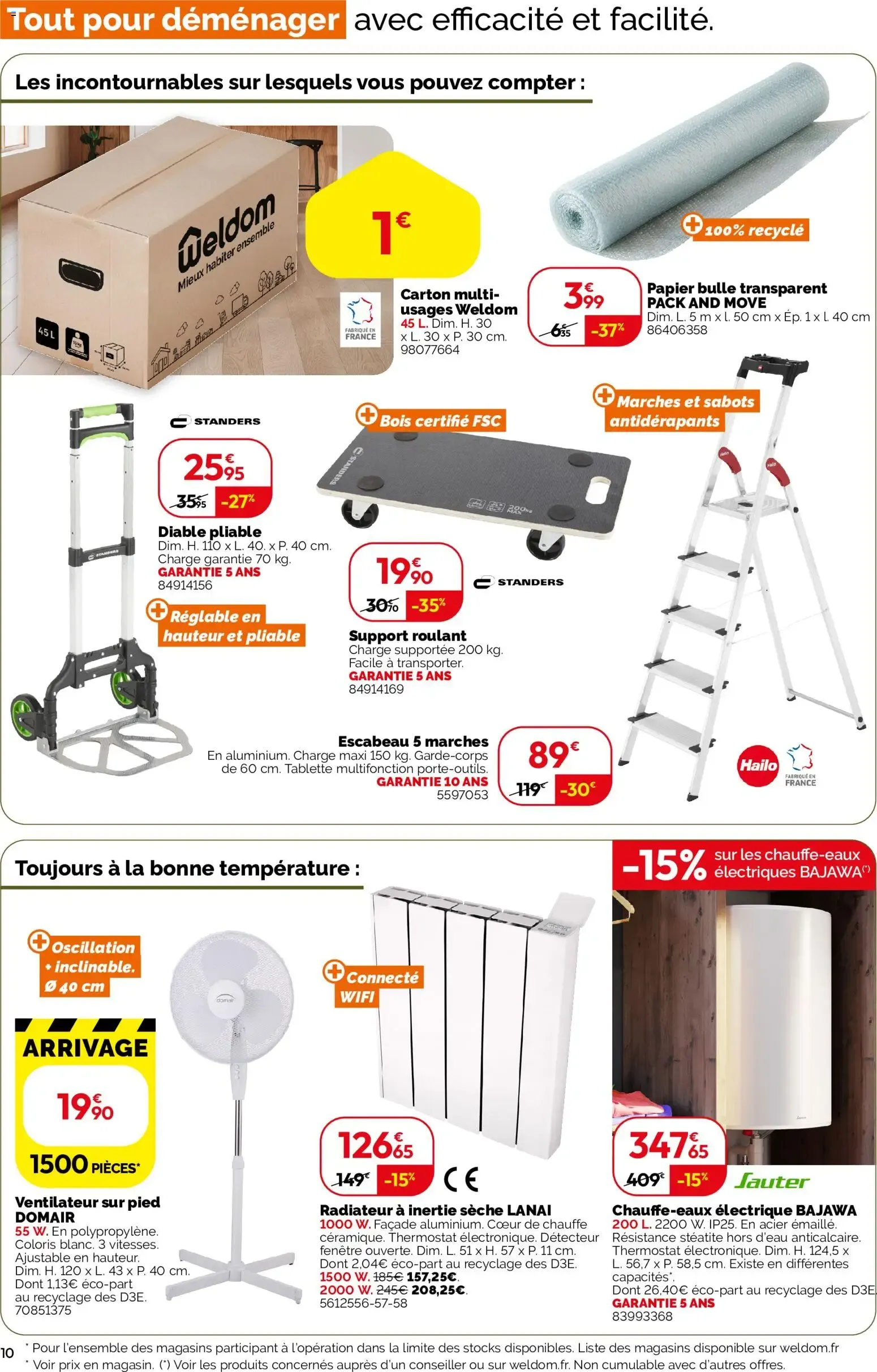 Weldom catalogue à partir du 22/07/2026 - promo en ligne du 22 juillet au 18 août 2026 - Catalogue page 10