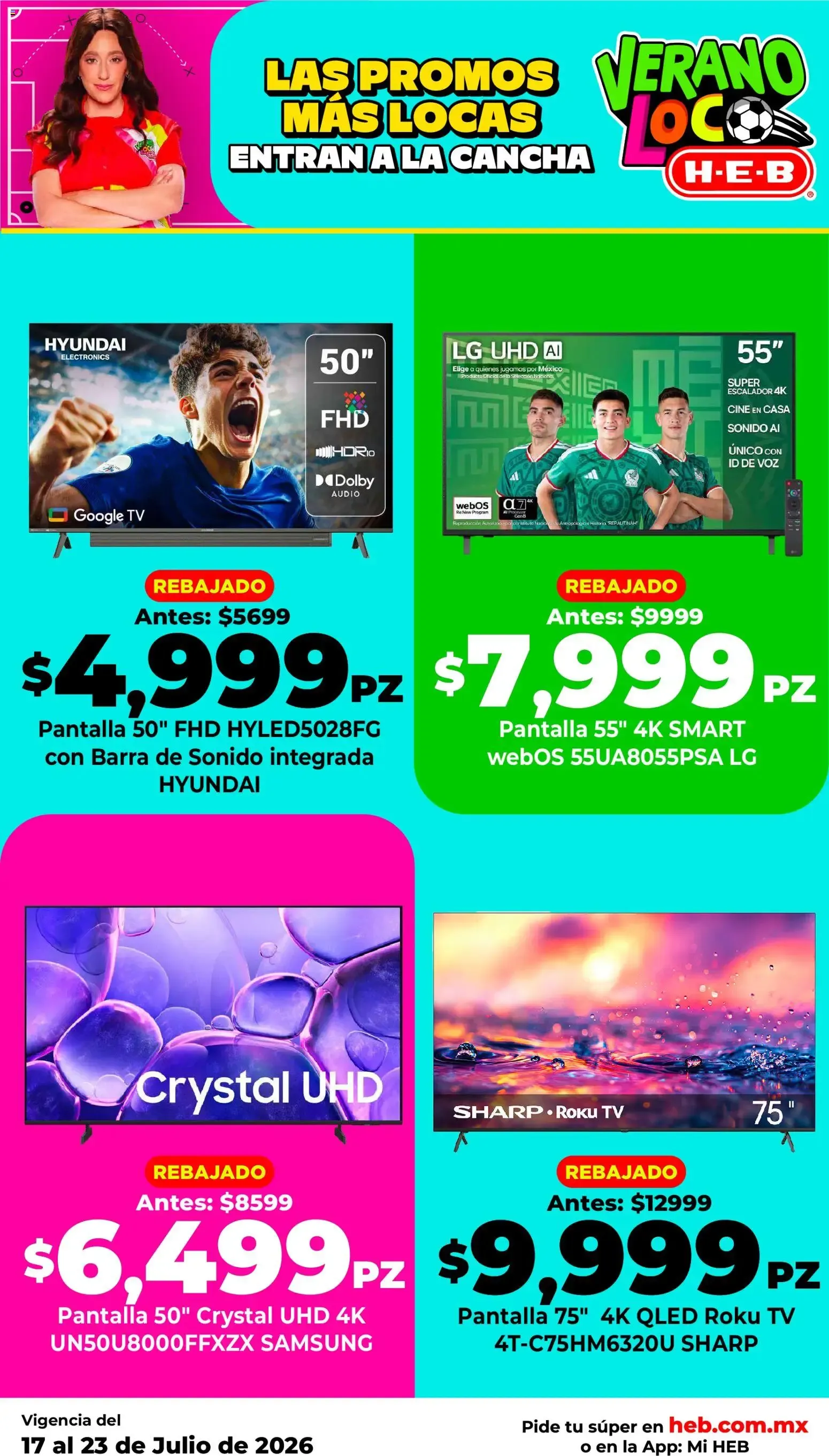 Catálogo de H-E-B: Las Promos Más Locas Entran a la Cancha - Verano Loco 17 de julio al 23 de julio 2026 - Pagina 8