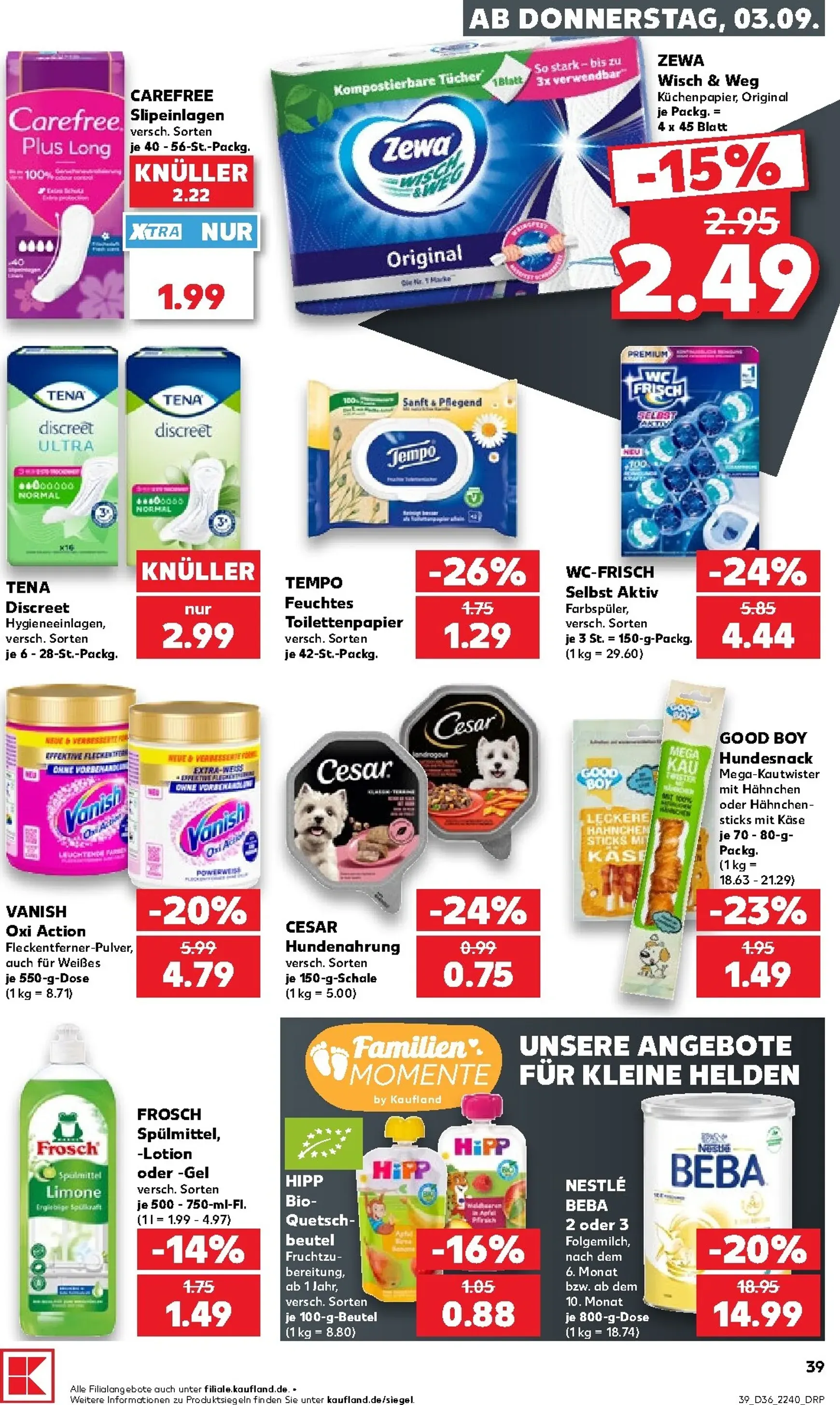 Neuer Kaufland Prospekt – von Donnerstag 03.09.2026 bis Mittwoch 09.09.2026 von 3. September bis 9. September 2026 - Prospekt seite 40