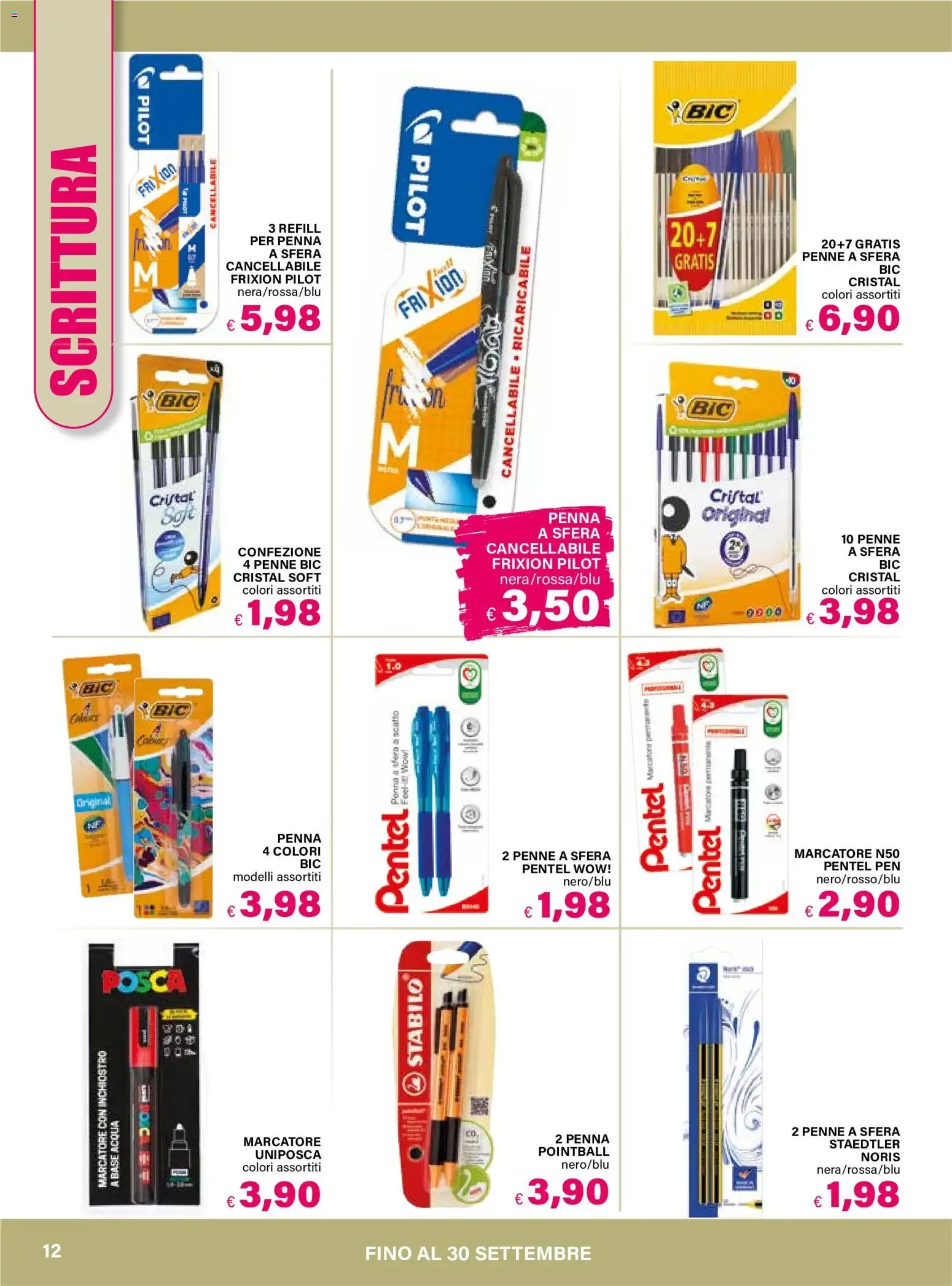 Il Gigante Ipermercati - Catalogo Scuola: Maestreee... Stiamo Tornando! da 6 agosto a 30 settembre di 2026 - Pagina del volantino 12