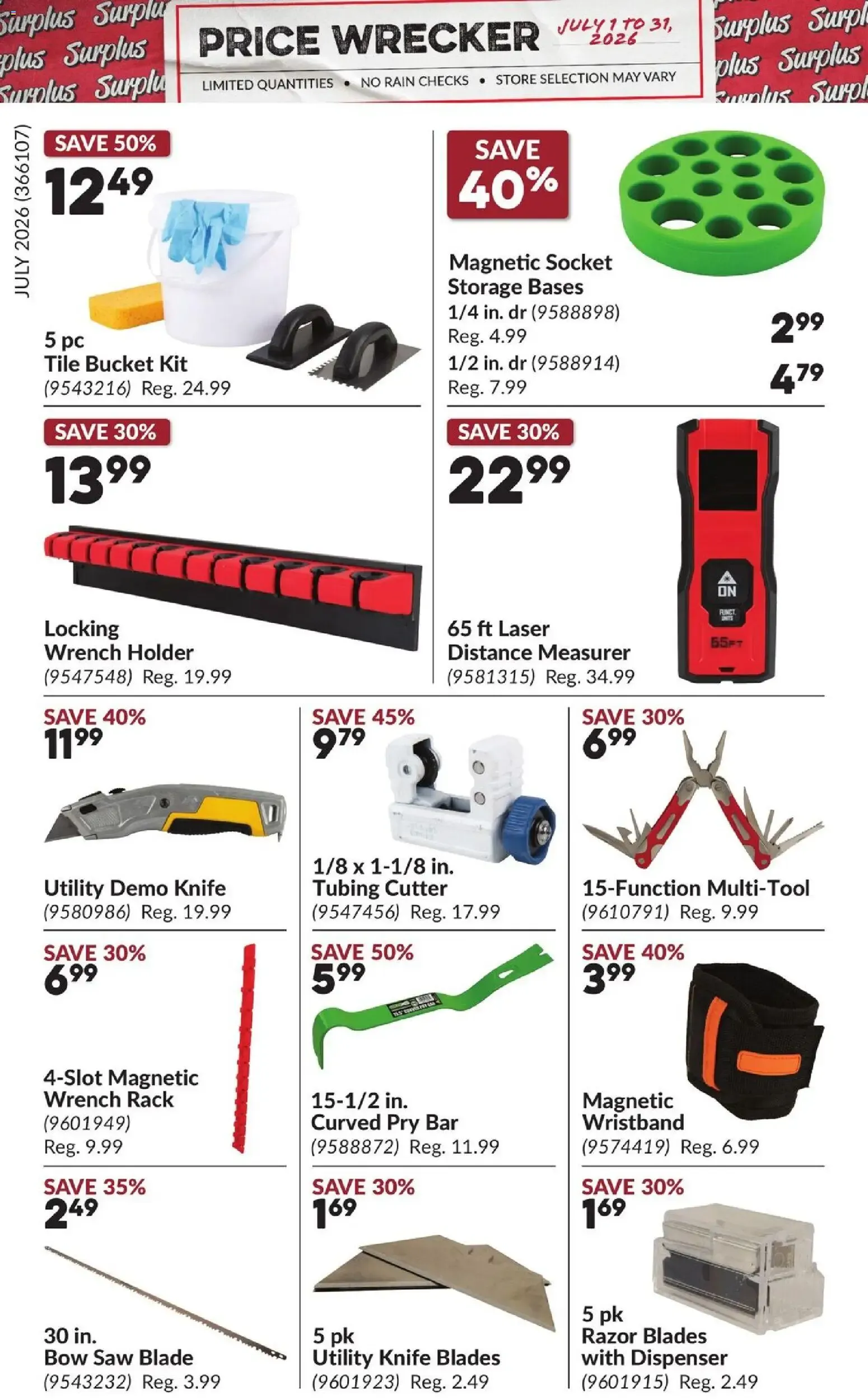 Princess Auto flyer - Price Wrecker from Jul 1, 2026 > weekly specials & deals from July 1 to July 31 2026 - flyer page 14