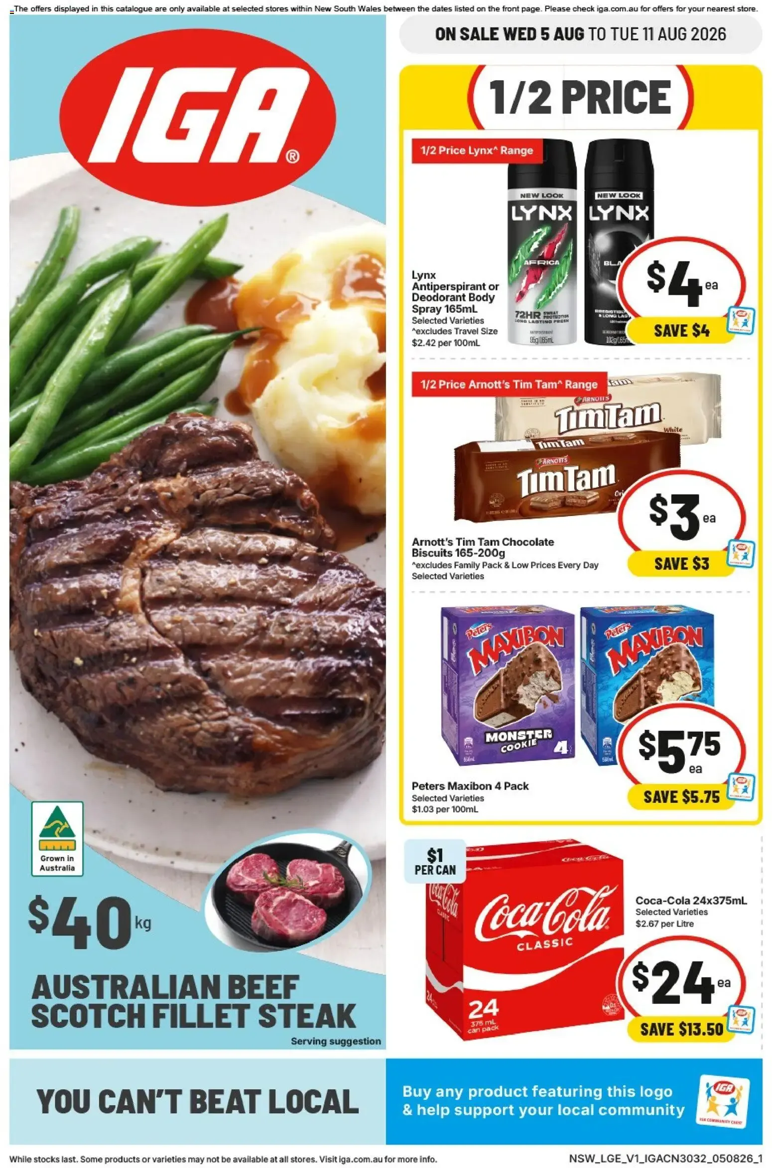 IGA catalogue valid from 05/08/2026 > Online Australia - Catalogue valid from 5 August to 11 August 2026 - page 1